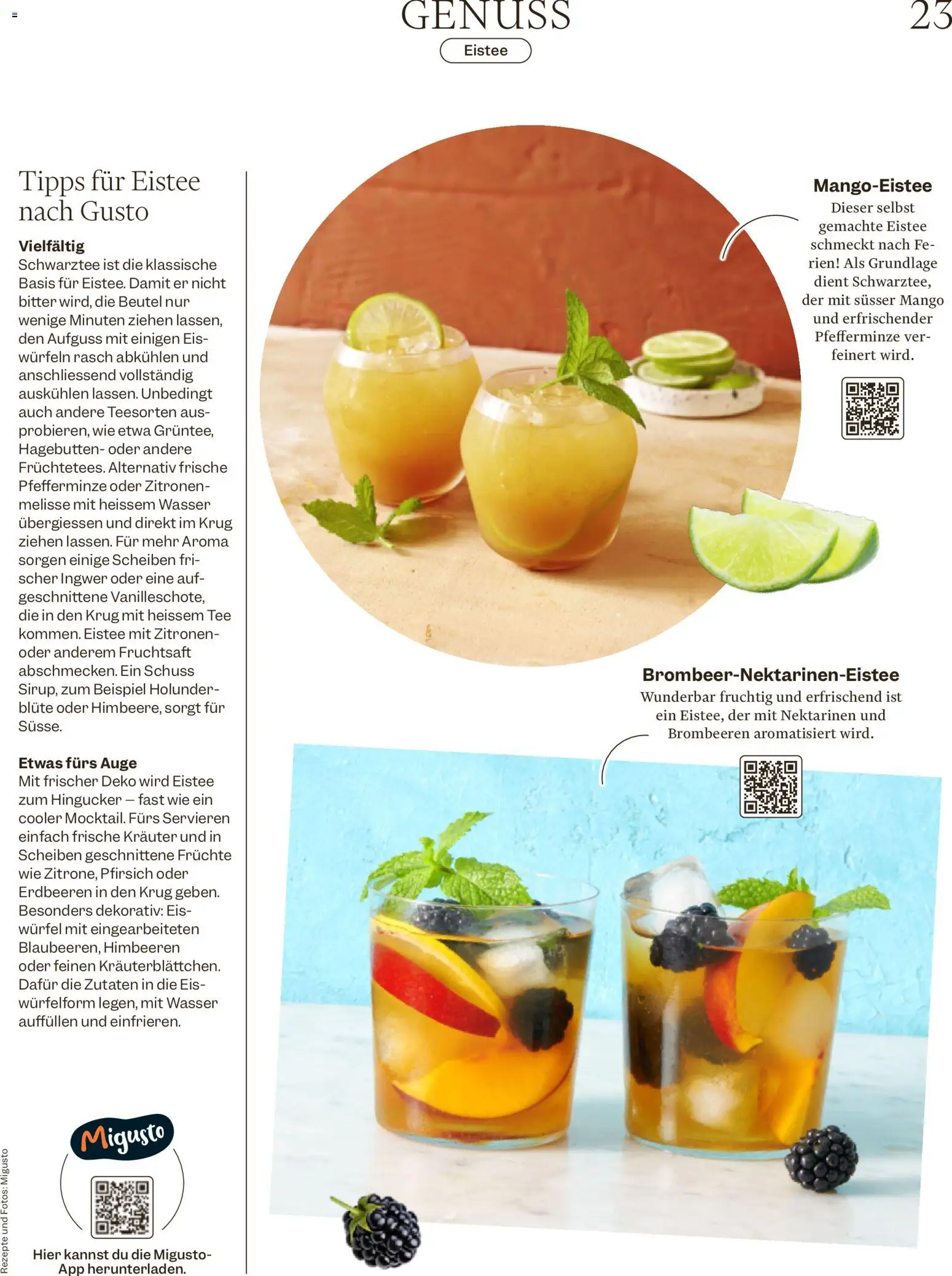 Migros aktionen Magazin – gültig ab 15.07.2026 | Seite: 23 | Produkte: Kammerjunker, Nektarinen, Erdbeeren, Wasser