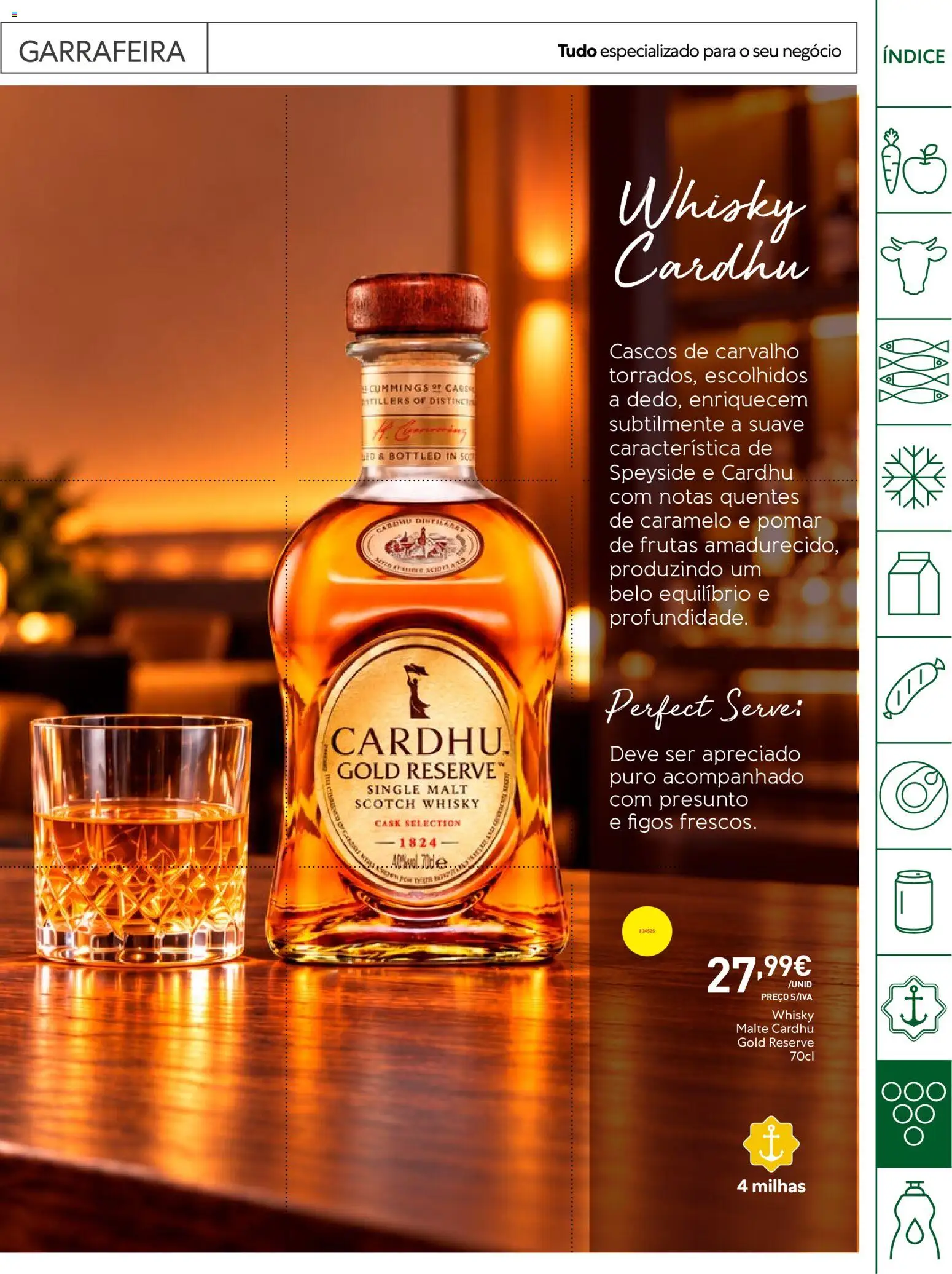 Recheio folheto Horeca │ válido de 27/10/2026 | Página: 27 | Produtos: Whisky, Figos, Frutas, Presunto