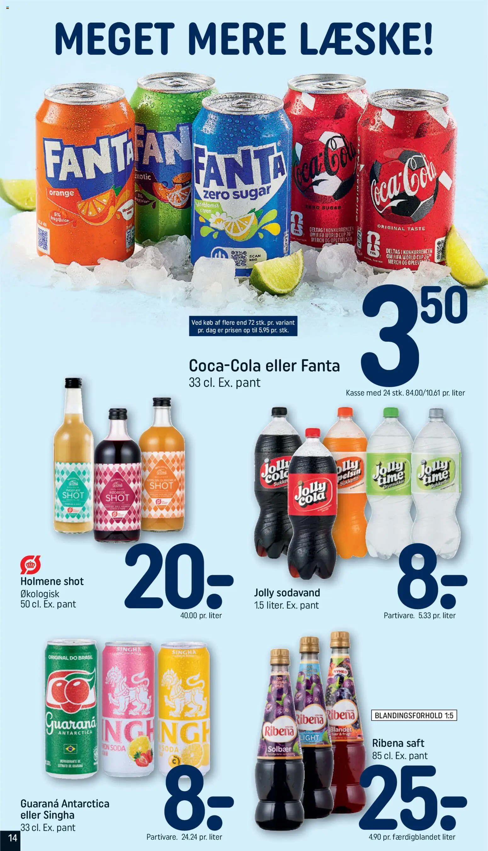 Rema 1000 tilbudsavis – gyldig fra 31.05.2026 | Side: 14 | Produkter: Juice, Sodavand, Fanta, Solbær