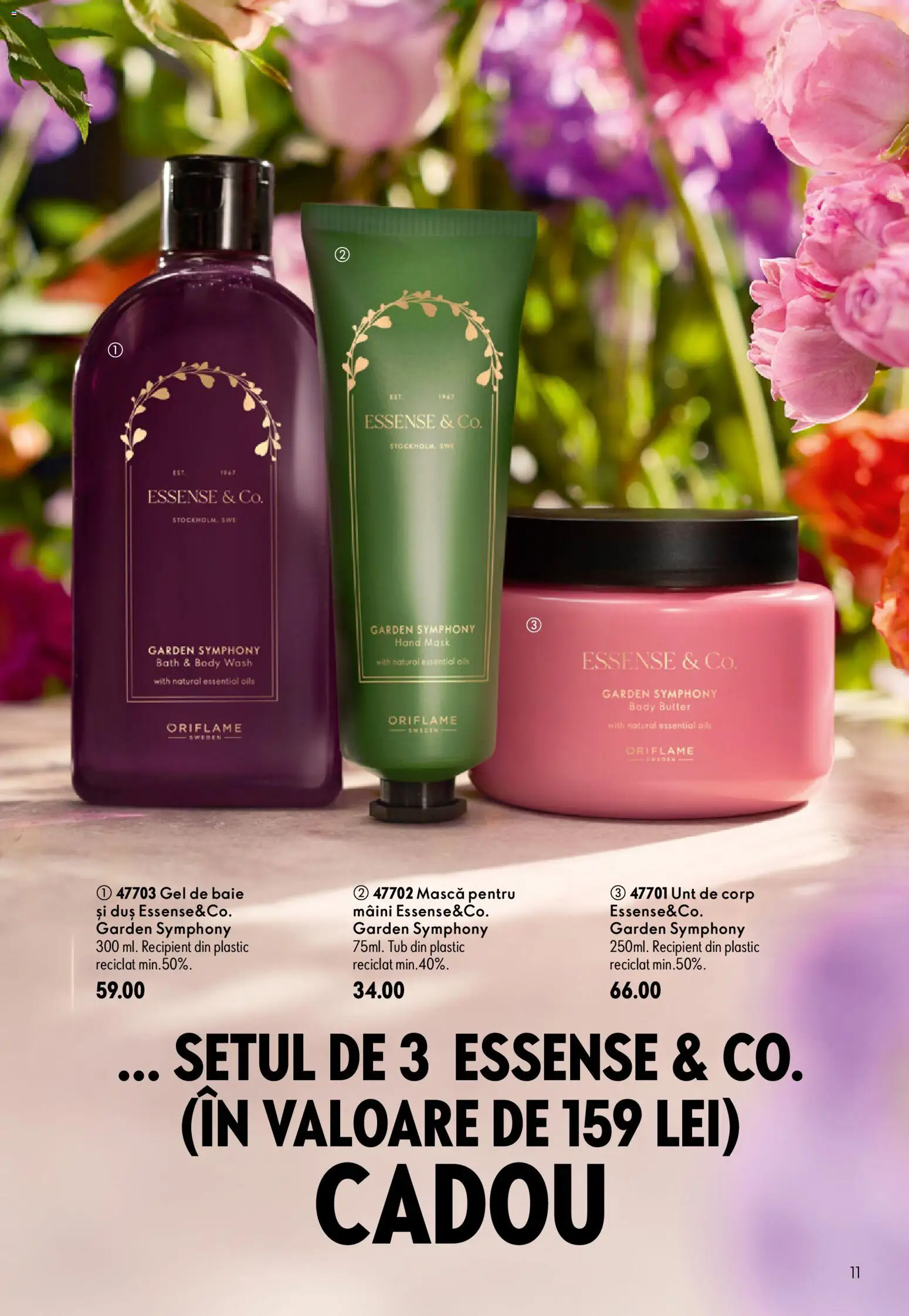 Noul catalog Oriflame – valabil de la 29.07.2026 | Pagină: 11 | Produse: Unt de corp, Body, Duș, Unt