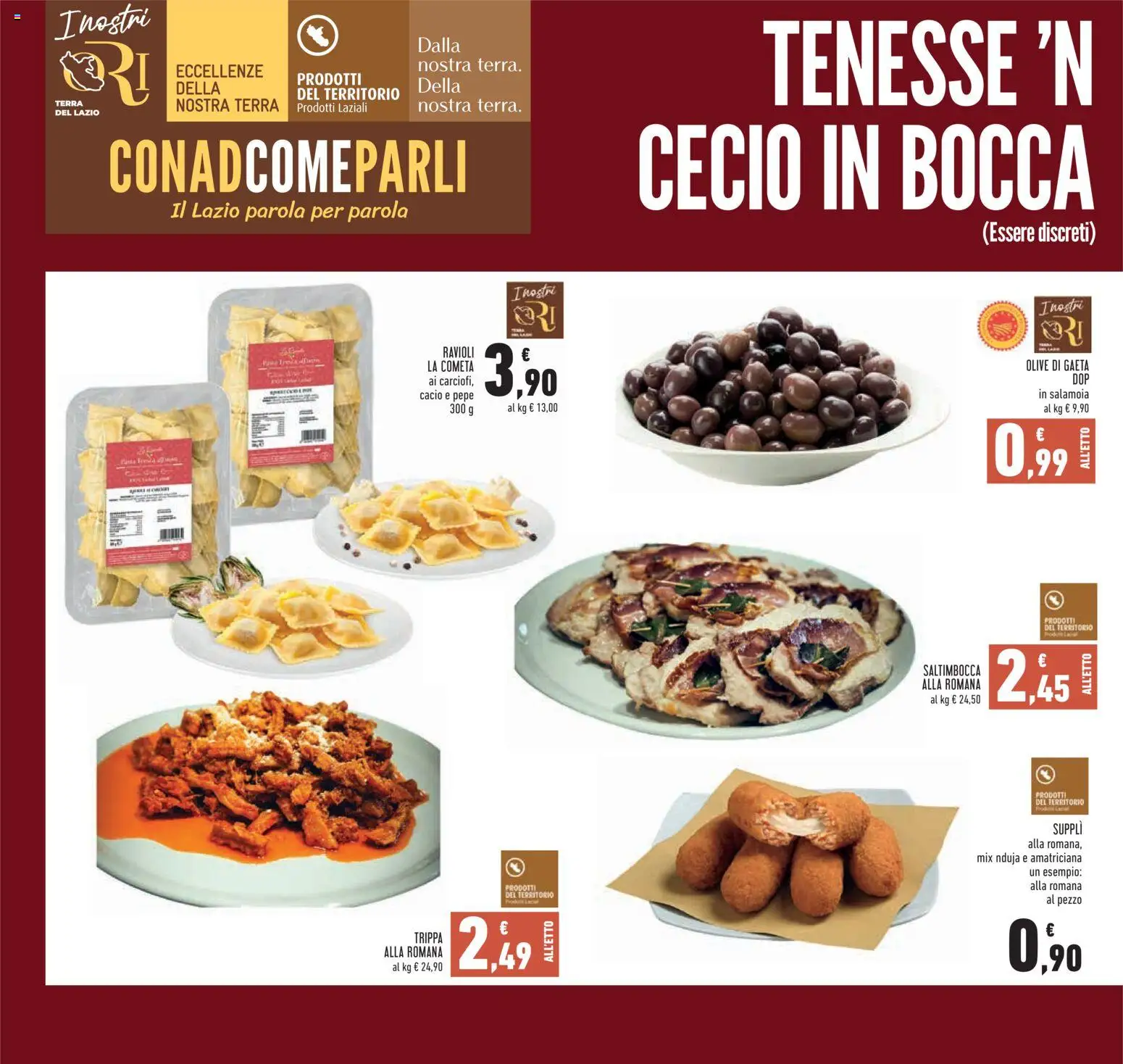 Volantino Conad del 21/10/2026 | Pagina: 6 | Prodotti: Trippa, Pepe, Ravioli, Terra
