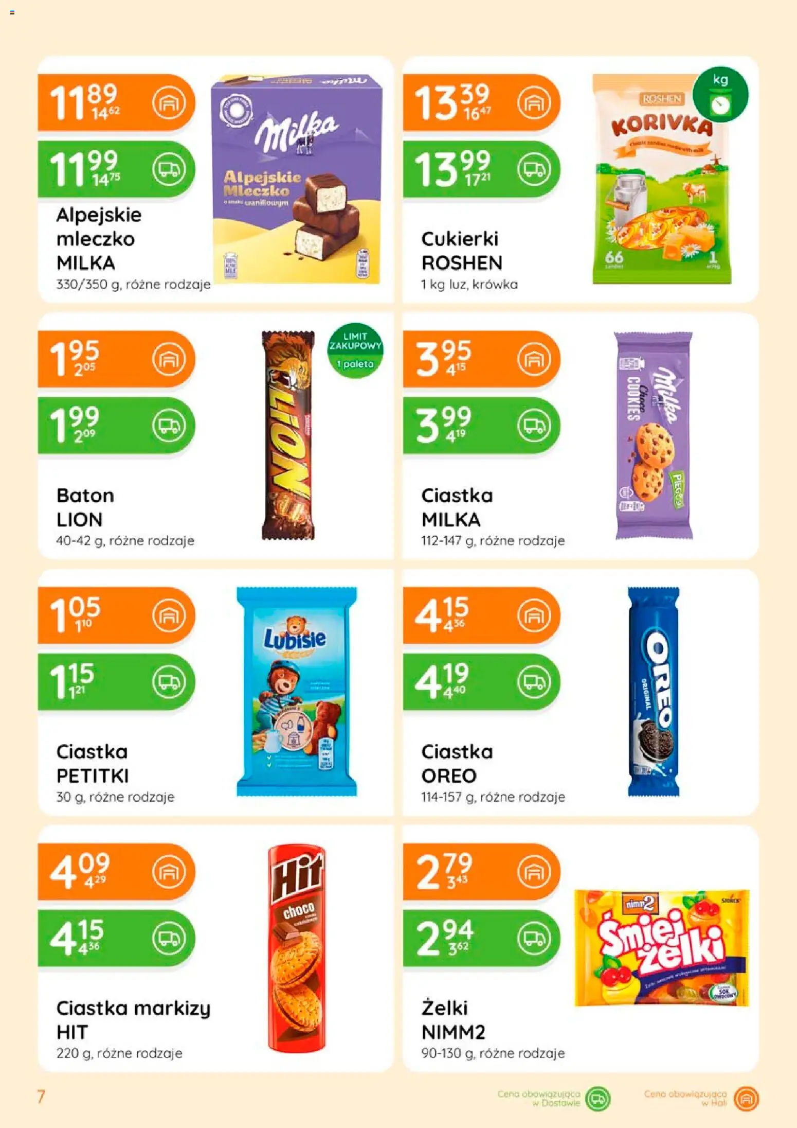 Eurocash gazetka - Ofensywa Spożywcza od 06.08.2026 | Strona: 7 | Produkty: Krowka, Baton, Żelki, Cukierki