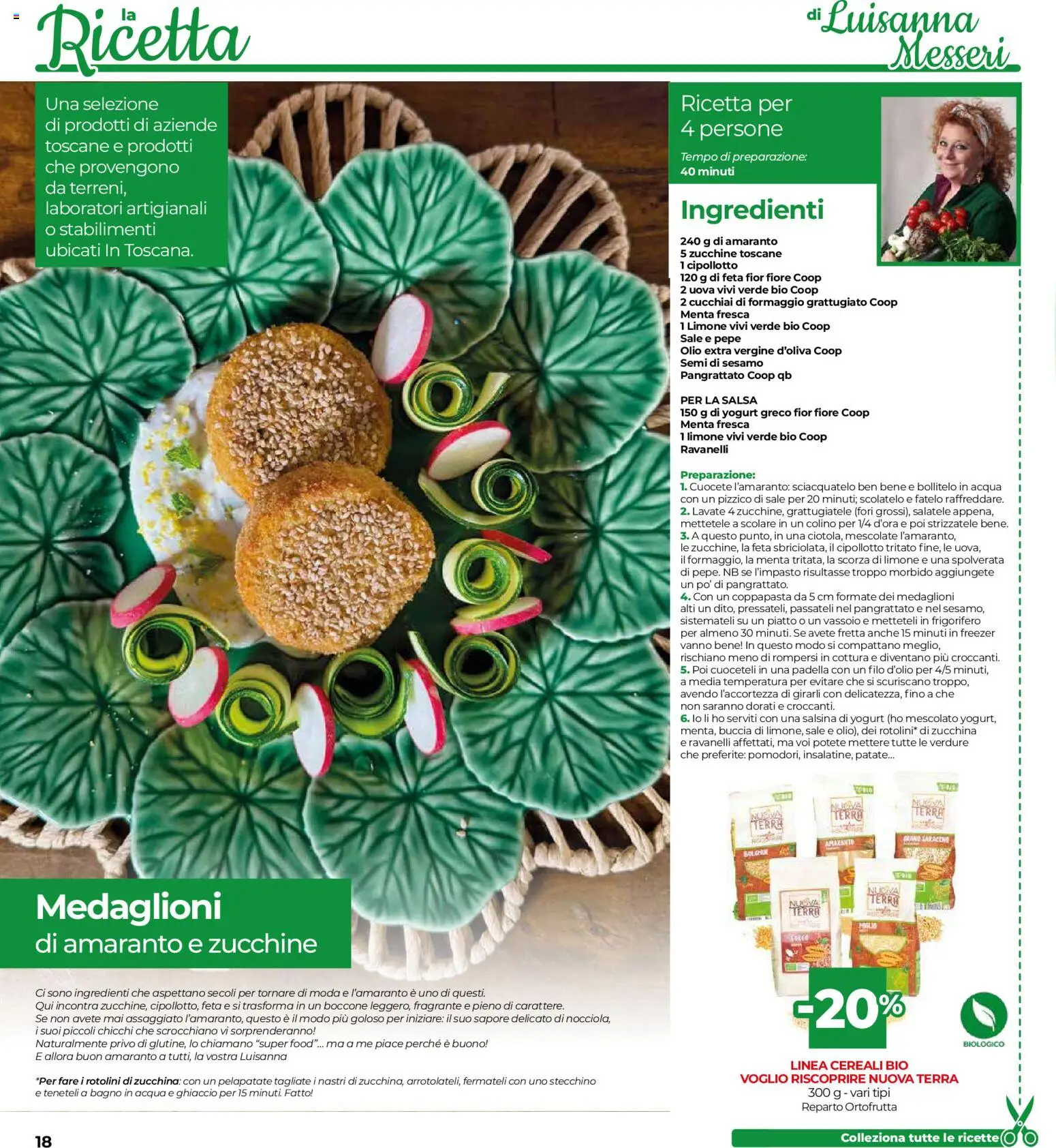 Volantino COOP del 16/07/2026 | Pagina: 18 | Prodotti: Yogurt greco, Cereali, Salsa, Zucchine