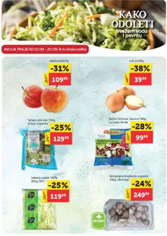 SuperVERO katalog - pregled SuperVERO kataloga - važi od 17.09.2026 | Strana: 2 | Proizvode: Salata, Iceberg salata, Luk, Šampinjoni