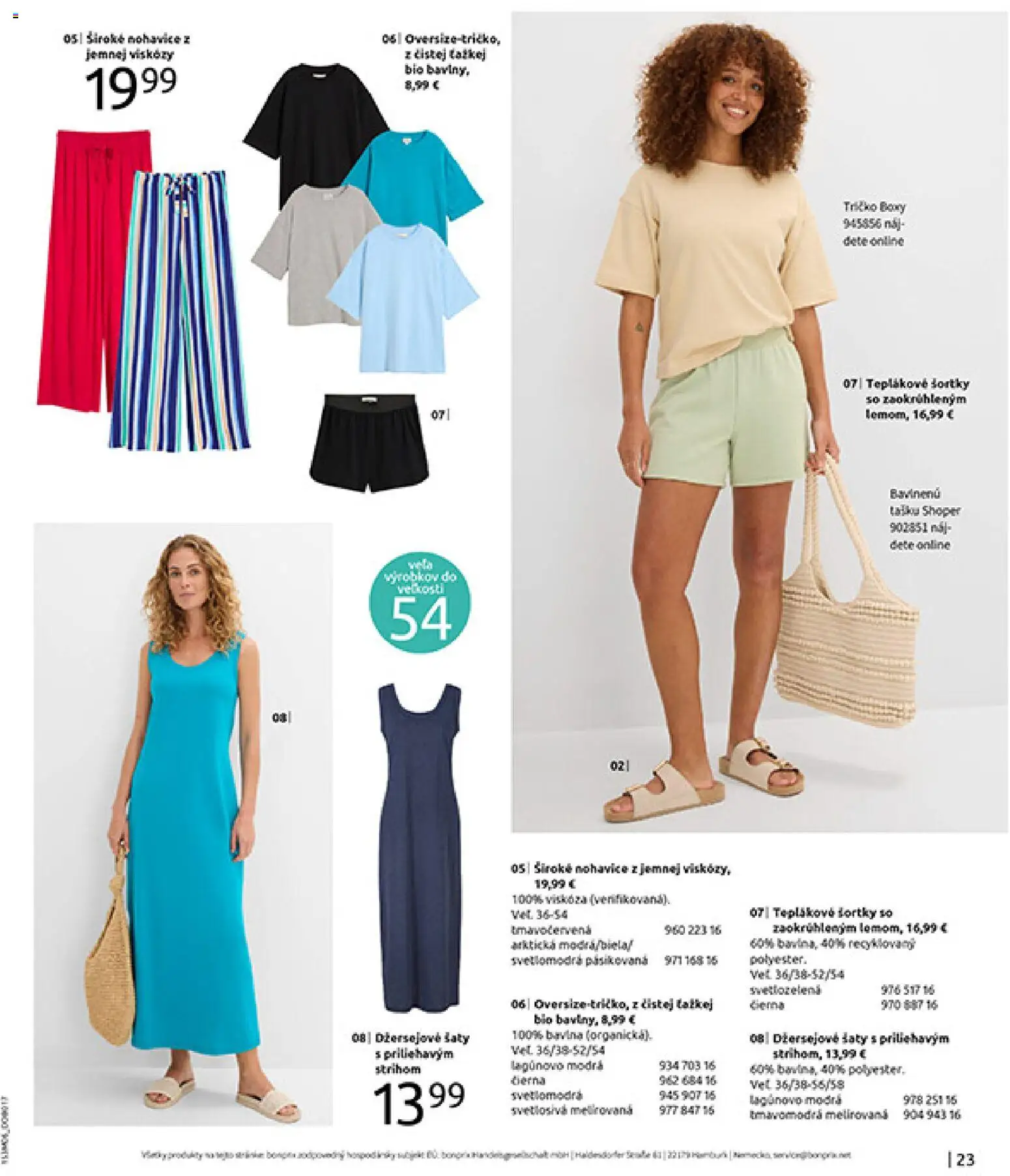 Nové Bonprix akcie – leták je platný od 15.06.2026 | Strana: 25 | Produkty: Šaty, Tričko, Nohavice