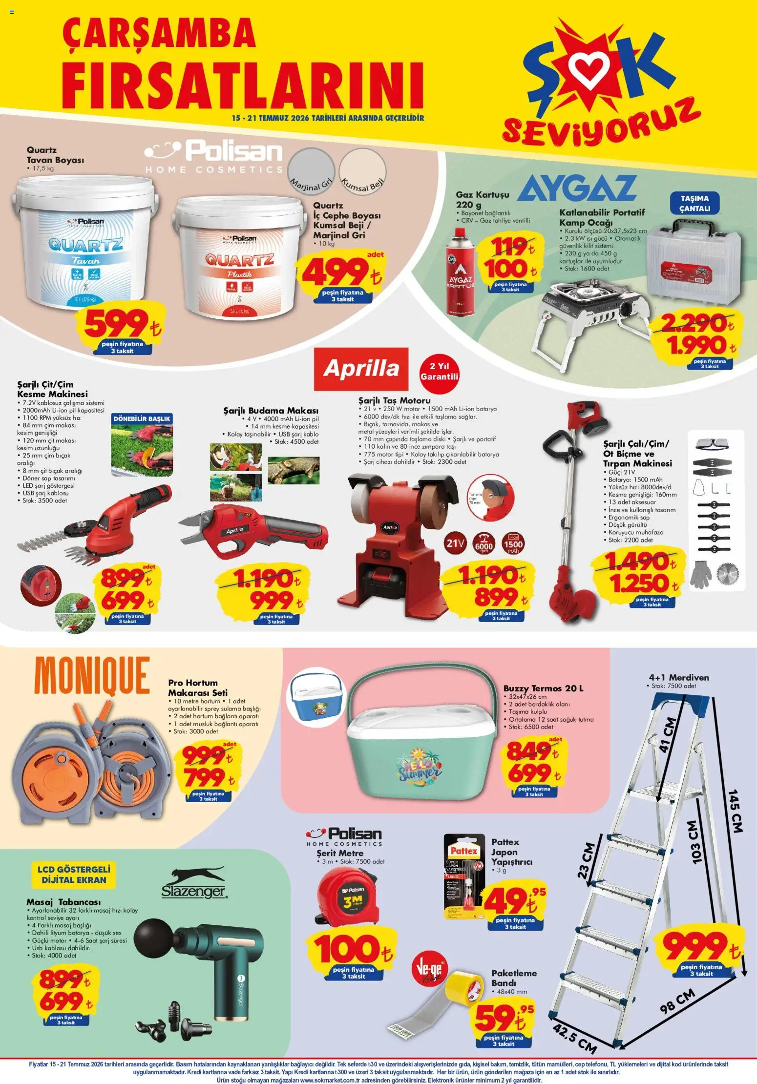 Şok Market Katalog - 15 Temmuz 2026 tarihinden itibaren geçerlidir | Sayfa: 6 | Ürünler: Termos, Saat, Ses, Bağlayıcı