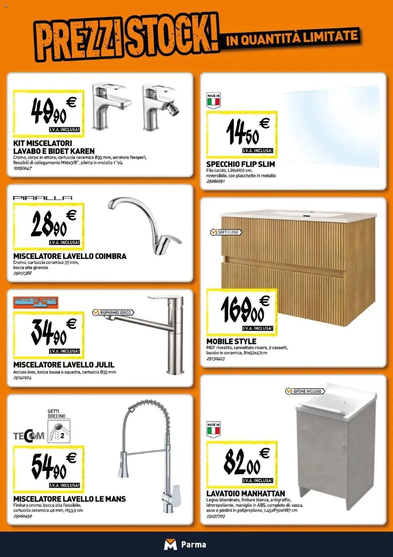 Nuovo TECNOMAT - Straordinari prezzi stock! dal 30/07/2026 > offerte anteprima 🛍️ | Pagina: 5 | Prodotti: Mobile, Lavello, Miscelatore, Specchio