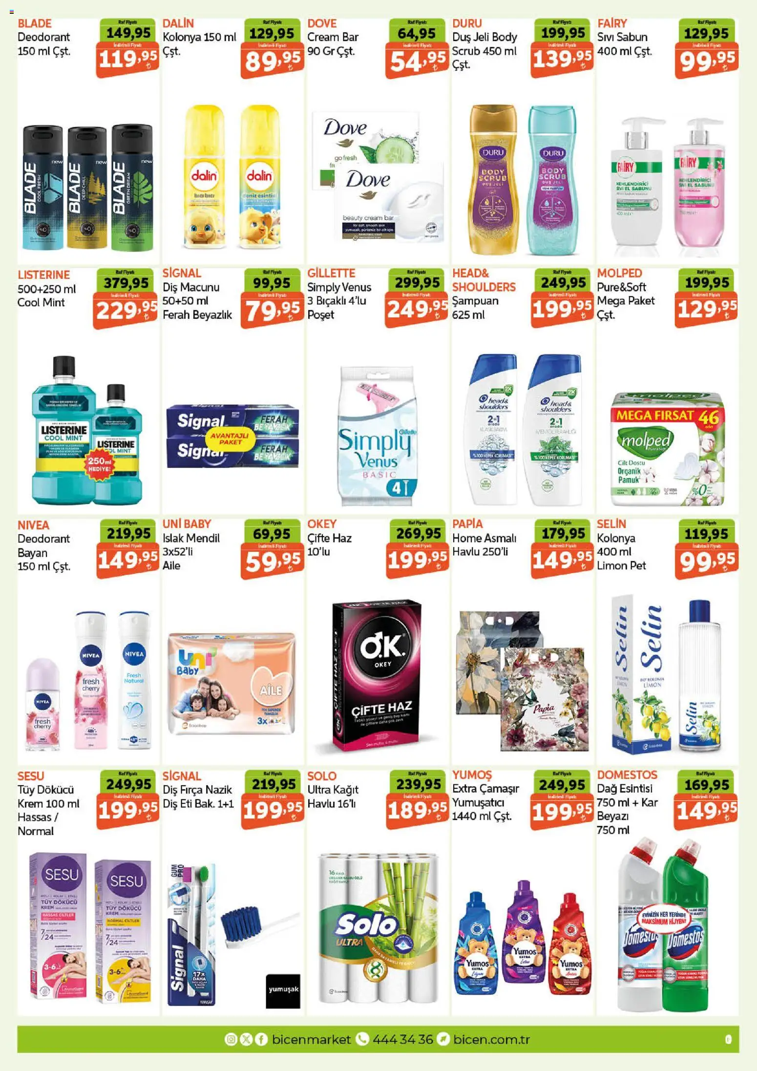 Biçen Market Katalog - 14 Temmuz 2026 tarihinden itibaren geçerlidir | Sayfa: 10 | Ürünler: Fırça, Krem, Deodorant, Limon