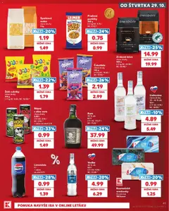 Kaufland SK akciós újság - amely érvényes a következő dátumtól: 2026.10.29. | Oldal: 41 | Termékek: Milka, Pepsi, Aloe vera, Vodka
