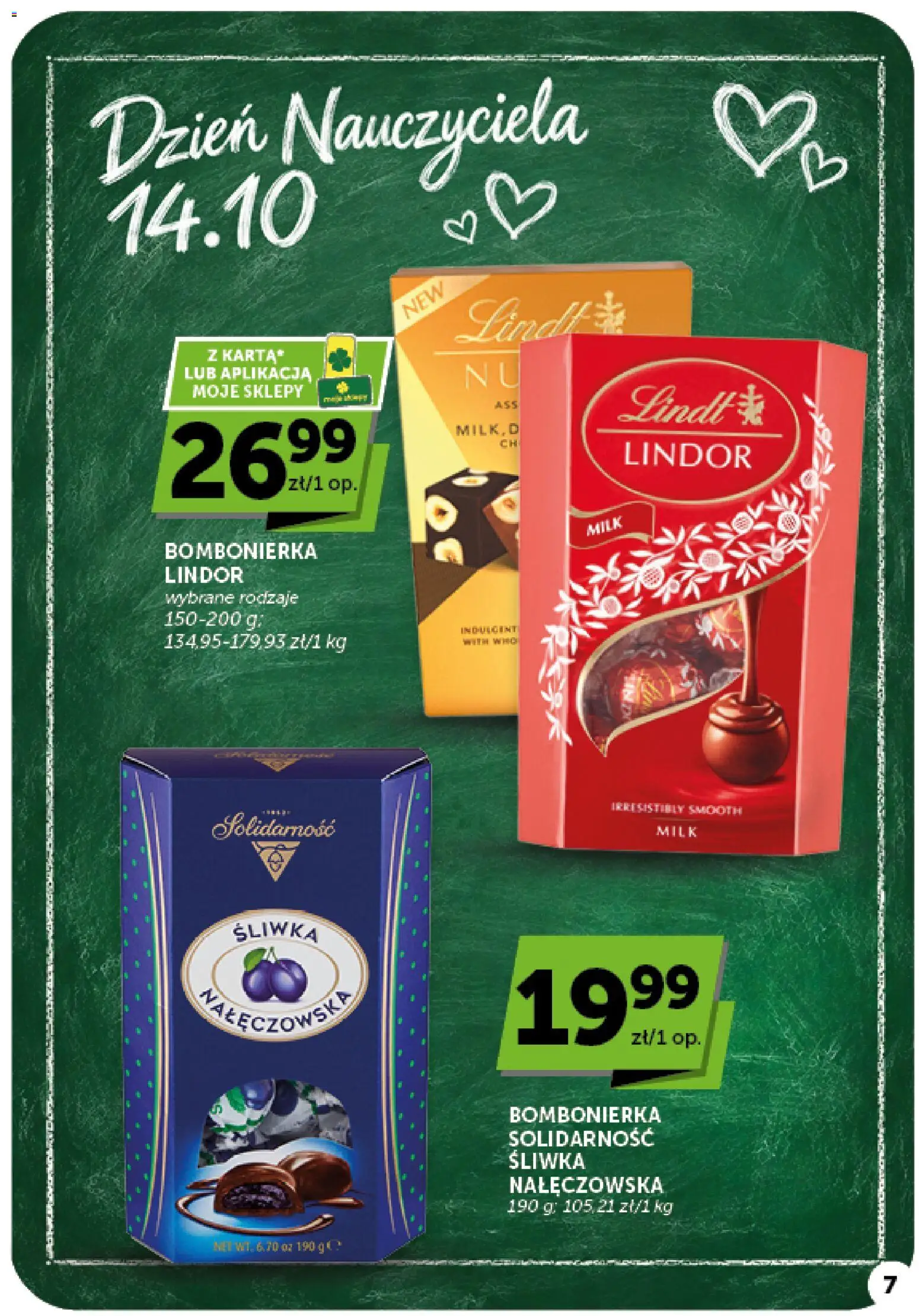 ABC gazetka - Minimarket od 08.10.2026 | Strona: 7 | Produkty: Lindt, Śliwka nałęczowska, Bombonierka, Lindor