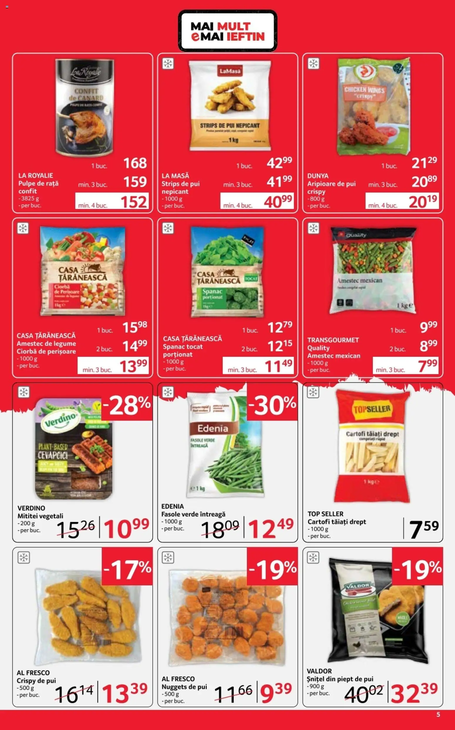 Noul catalog Selgros – valabil de la 12.06.2026 | Pagină: 5 | Produse: Masă, Fasole verde, Cartofi, Legume