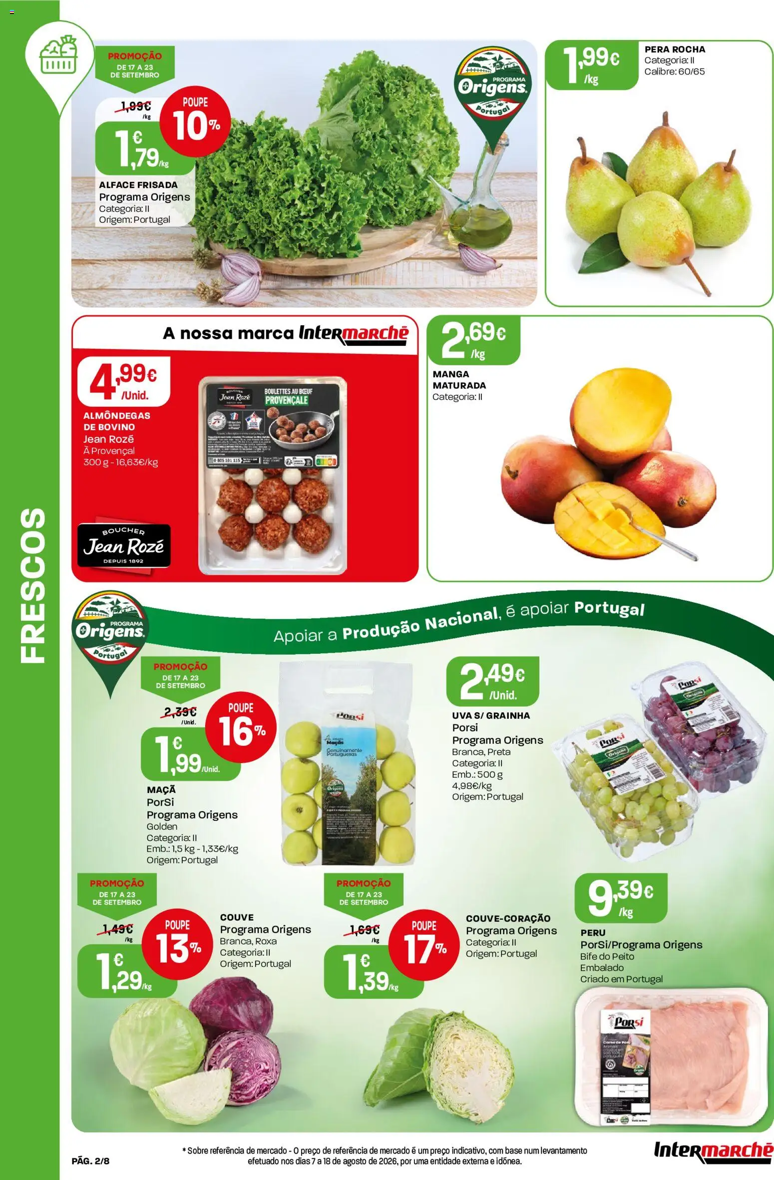 Intermarché Folheto Mini │ válido de 17/09/2026 | Página: 2 | Produtos: Base, Maçãs, Alface, Couve