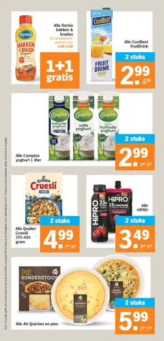 Alle Campina yoghurt 1 liter, Yoghurt 1 liter - Voorbeeld van een folder van Albert Heijn, geldig van 11.05.2026 | Pagina: 18