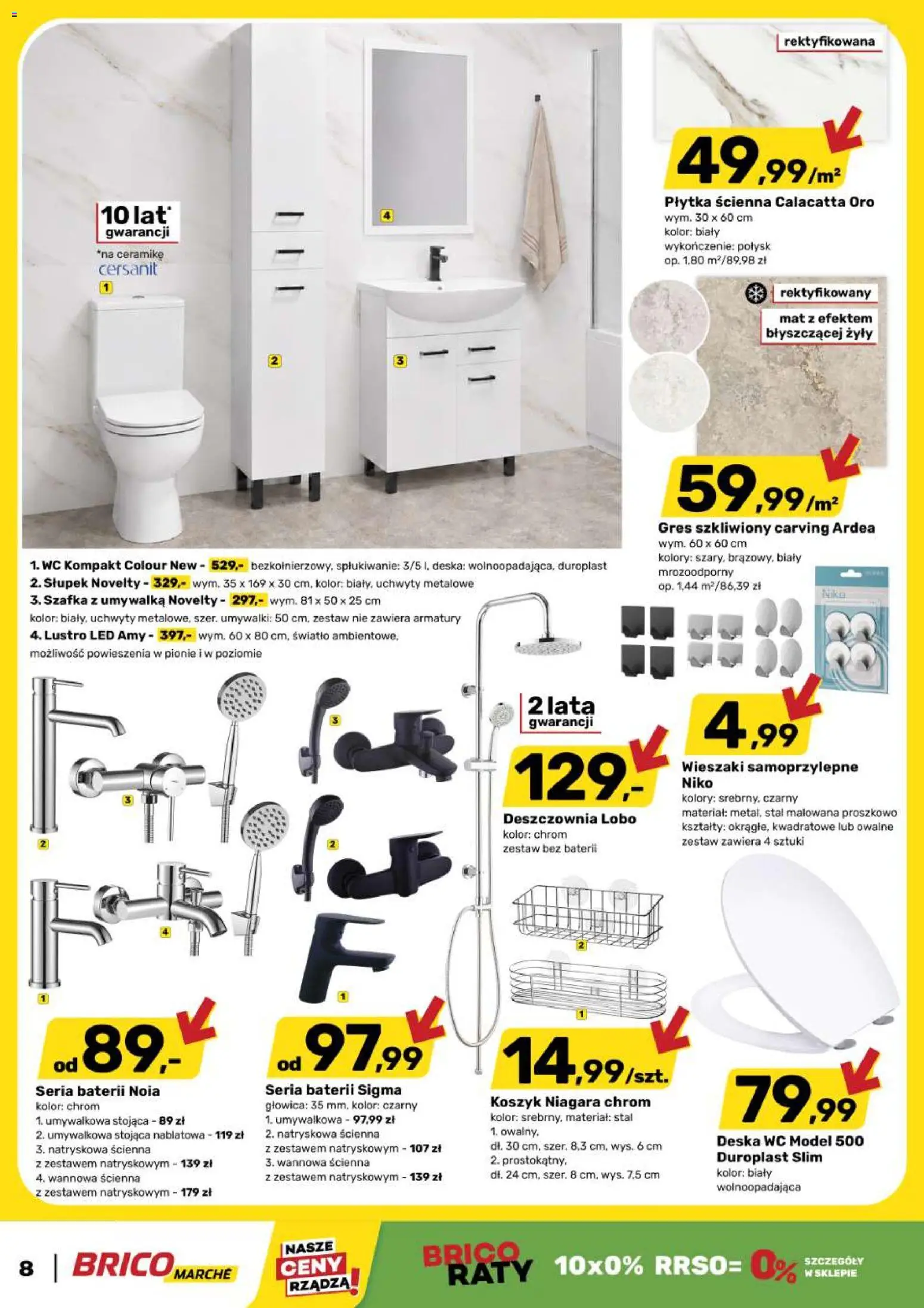 Brico Marché gazetka od 01.07.2026 | Strona: 9 | Produkty: Wieszaki, Umywalka, Lustro
