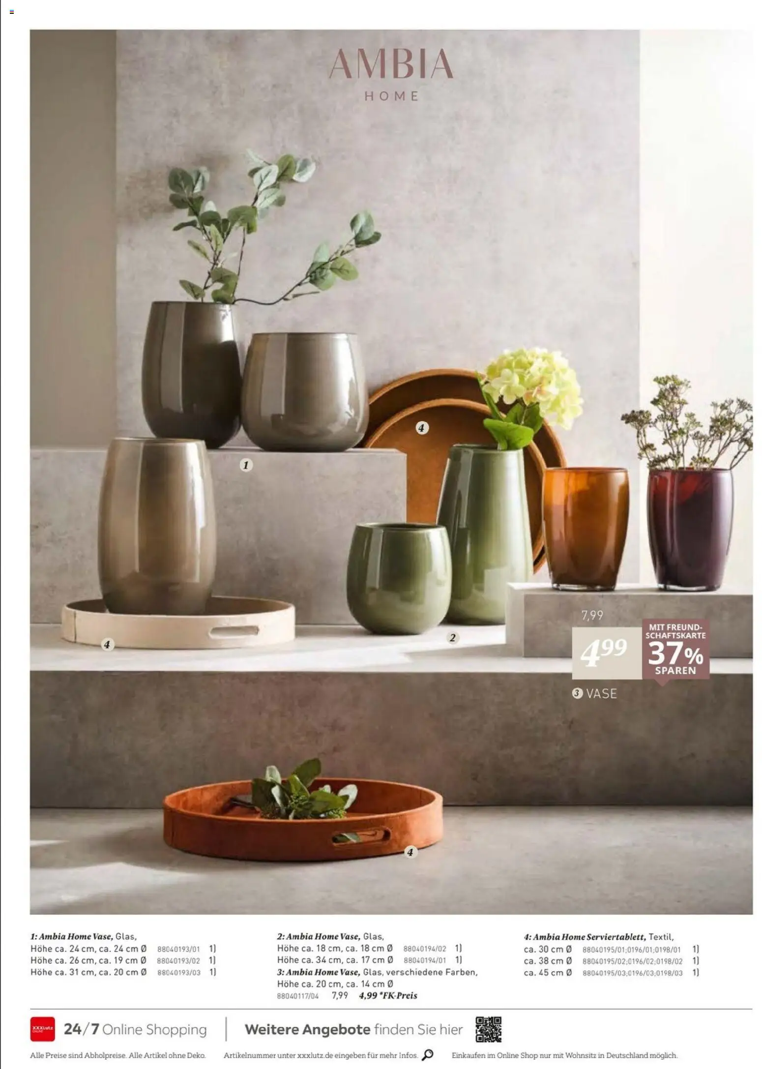 XXXLutz Schöner Einrichten – gültig ab 01.09.2026 | Seite: 70 | Produkte: Vase