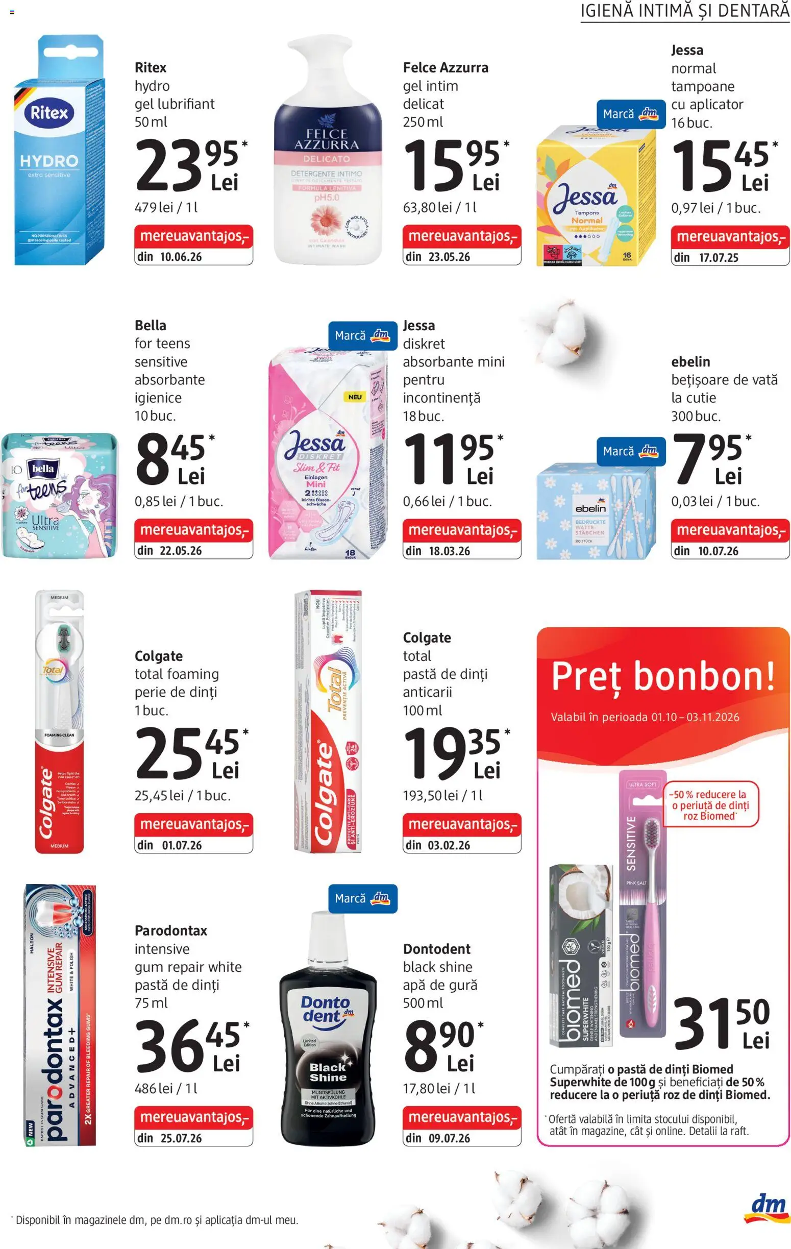 Noul catalog DM drogeriemarkt – valabil de la 01.10.2026 | Pagină: 17 | Produse: Cutie, Perie, Pastă de dinți, Periuță de dinți
