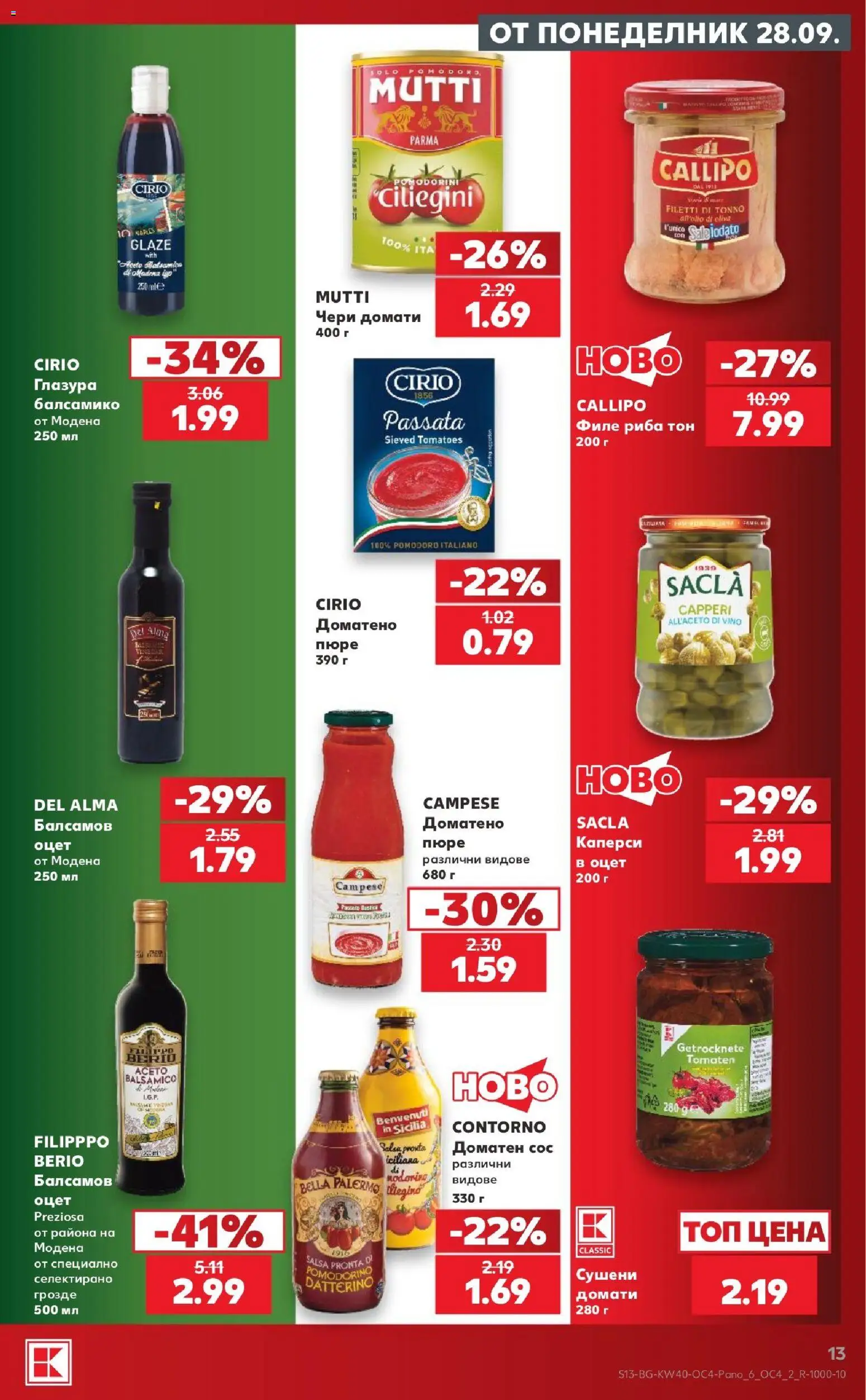 {H1} | Страница: 13 | Продукти: Риба, Чери домати, Сушени домати, Риба тон