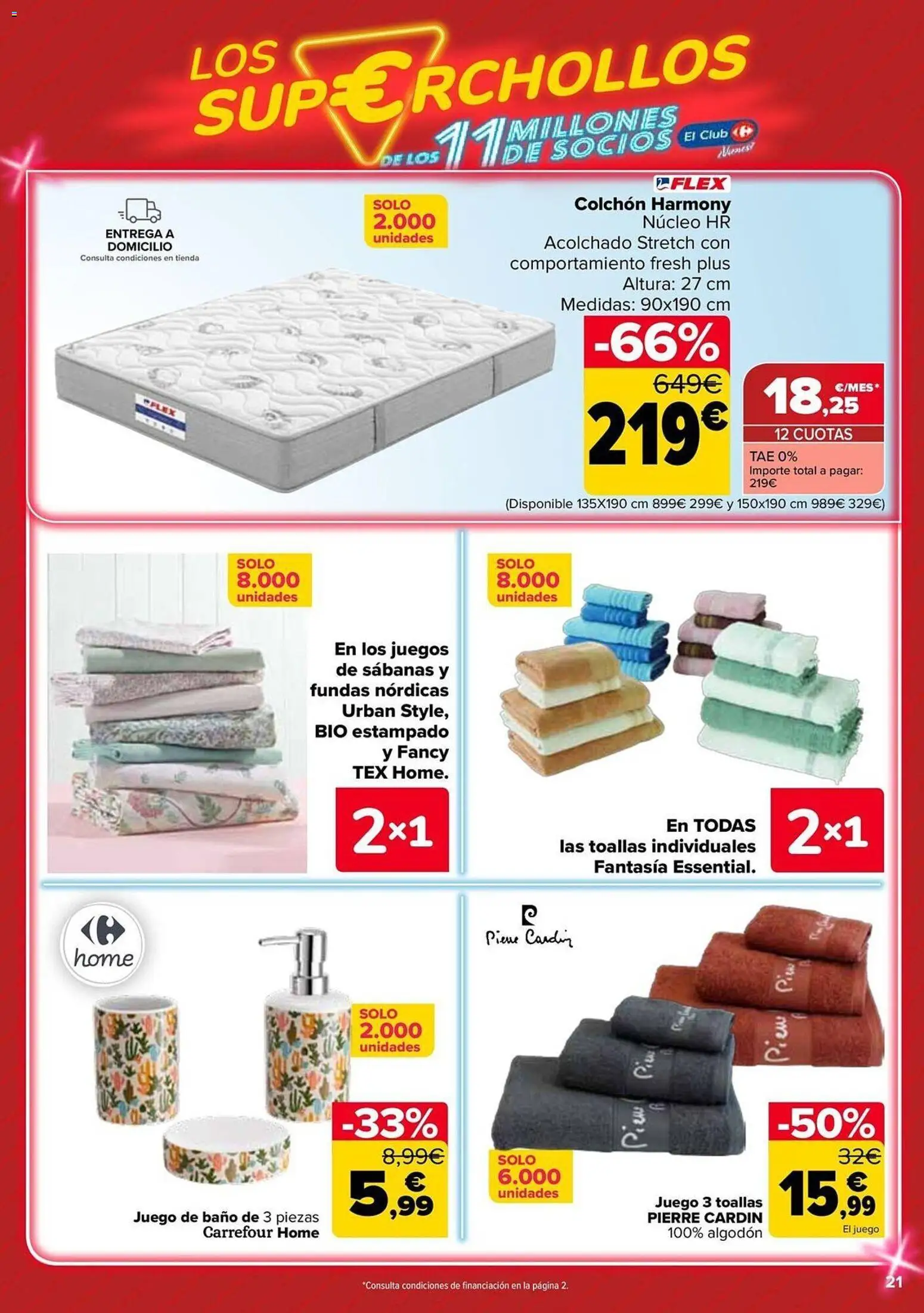 Carrefour Los Super Chollos │ válido desde el 12.05.2026 | Página: 21 | Productos: Colchon, Baño