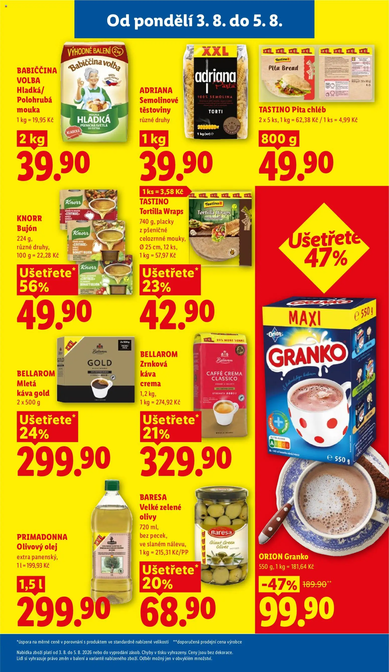 Lidl leták od 03.08.2026 | Strana: 21 | Produkty: Tortilla wraps, Knorr, Tortilla, Pita chléb
