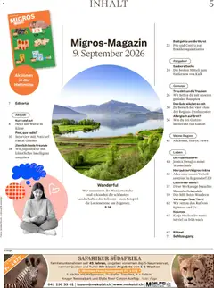 Migros aktionen Magazin ab 09.09.2026 gültig | Seite: 5 | Produkte: Brot, Wurst, Kalk, Knie