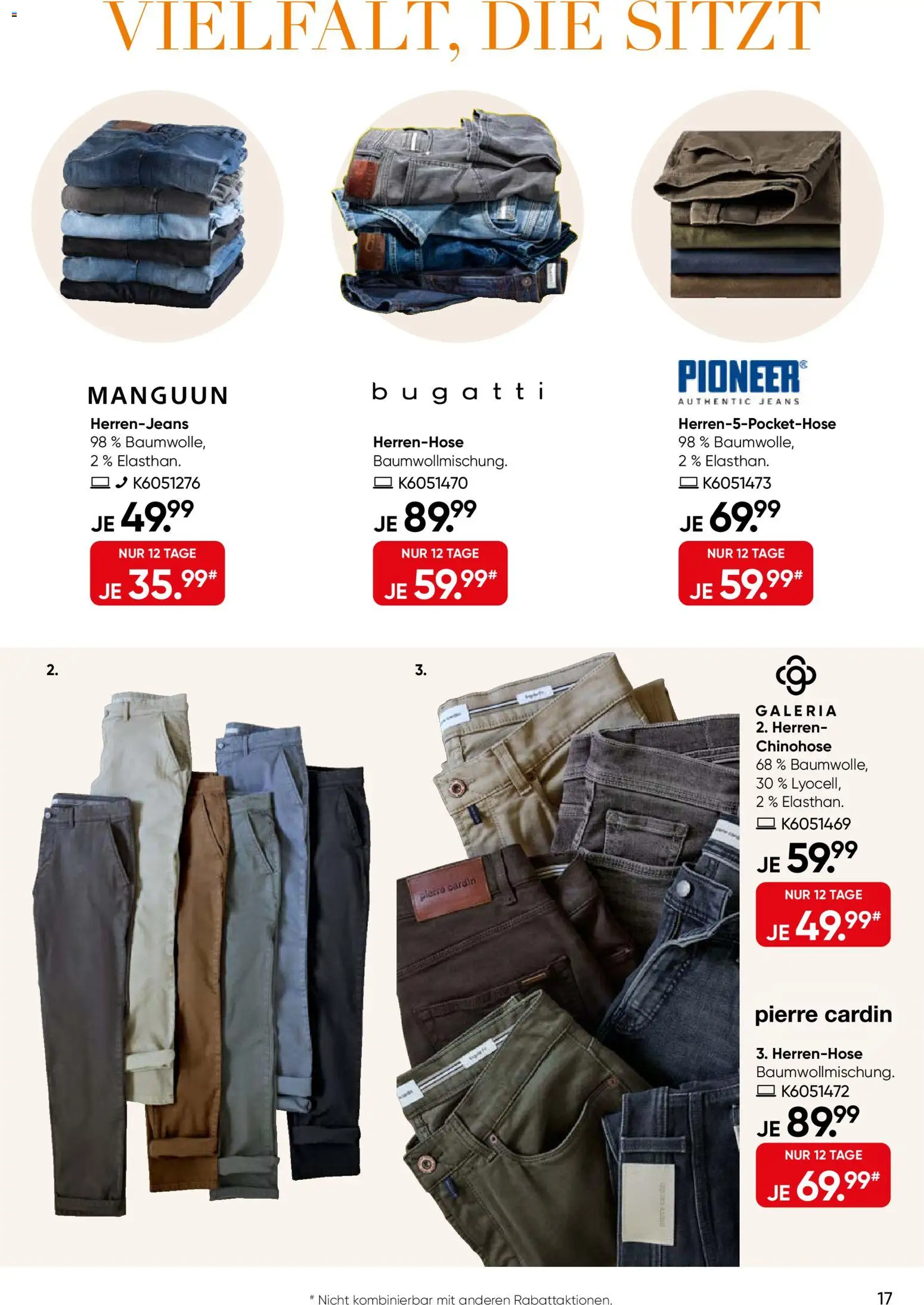 Galeria Karstadt Kaufhof Prospekt – gültig ab 16.09.2026 | Seite: 17 | Produkte: Jeans