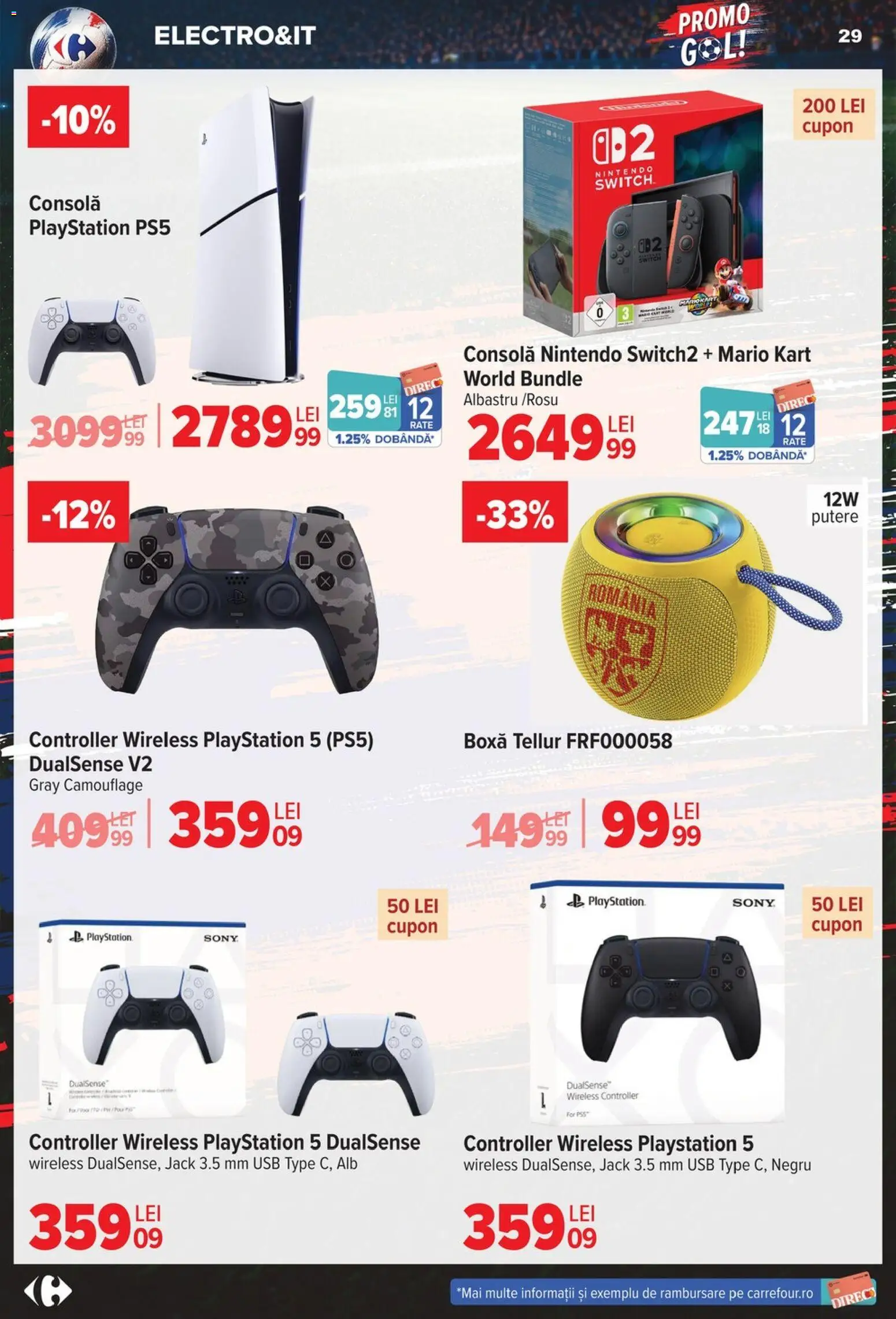 Noul catalog Carrefour – valabil de la 03.06.2026 | Pagină: 29 | Produse: Playstation, Usb