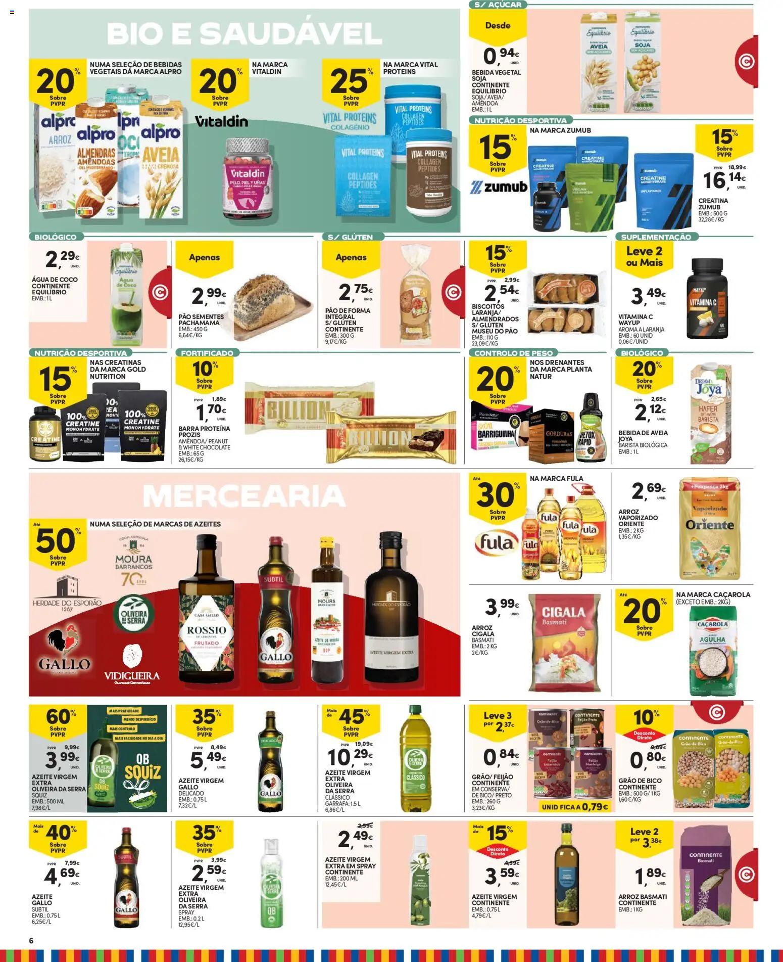 Continente Madeira │ válido de 21/07/2026 | Página: 6 | Produtos: Aveia, Vitamina c, Açúcar, Proteina