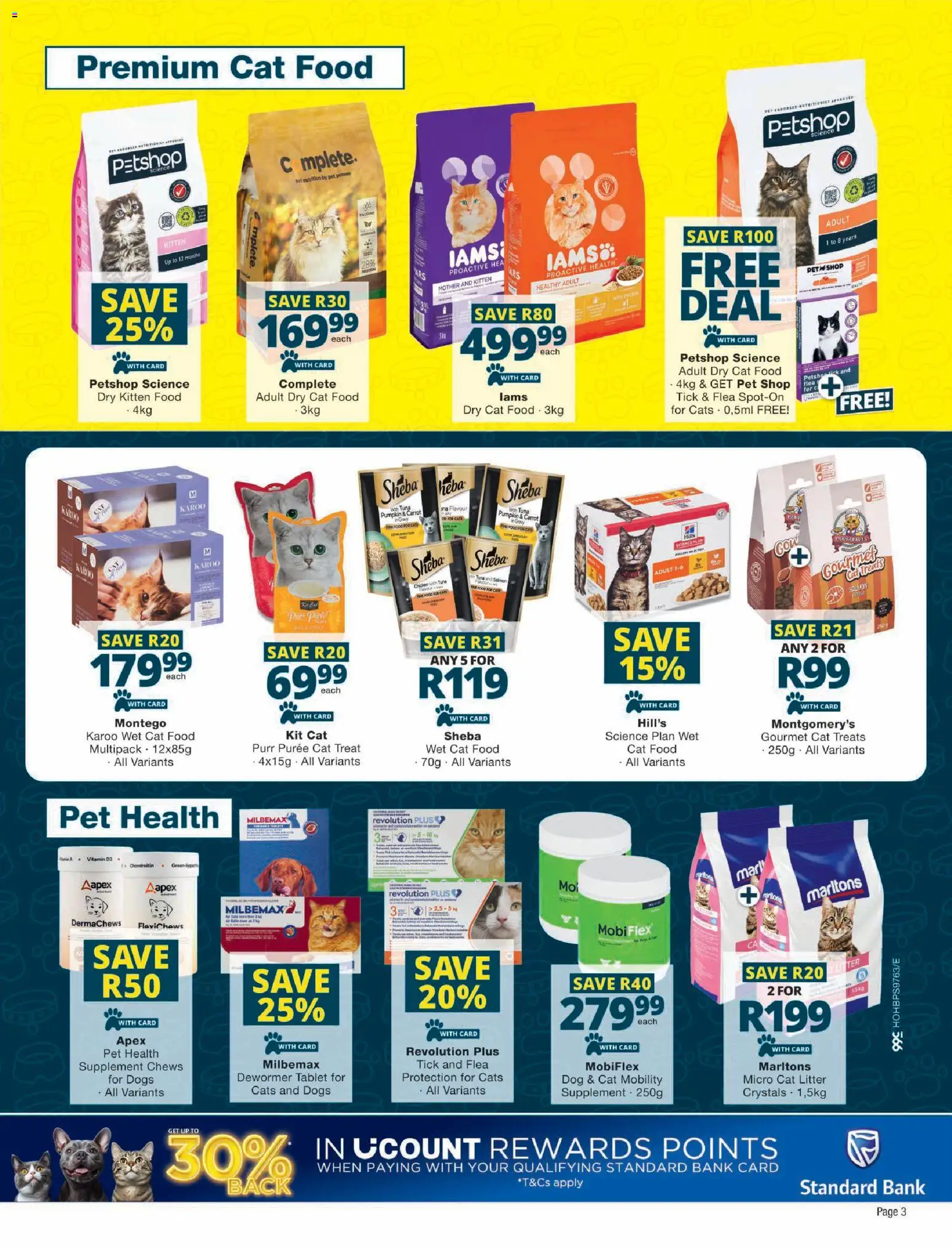New Checkers catalogue – valid from 20/07/2026 | Page: 3 | Products: Tuna, Tablet, Chicken, Cat litter
