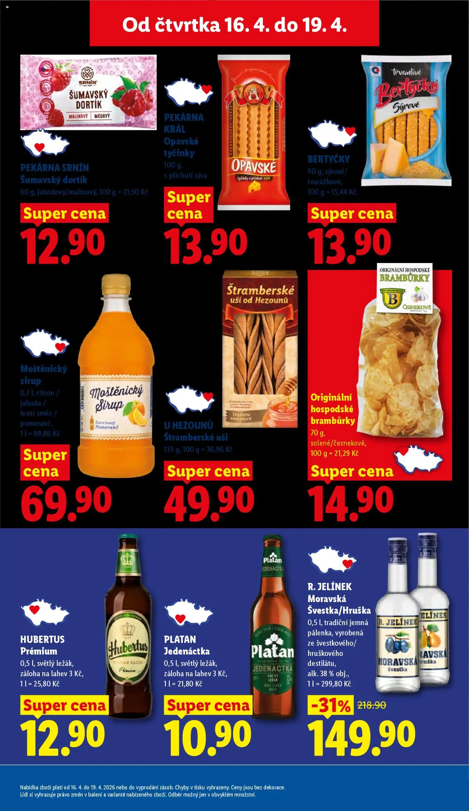Lidl leták od 16.04.2026 | Strana: 15 | Produkty: Tyčinky, Pekárna, Citron, Láhev