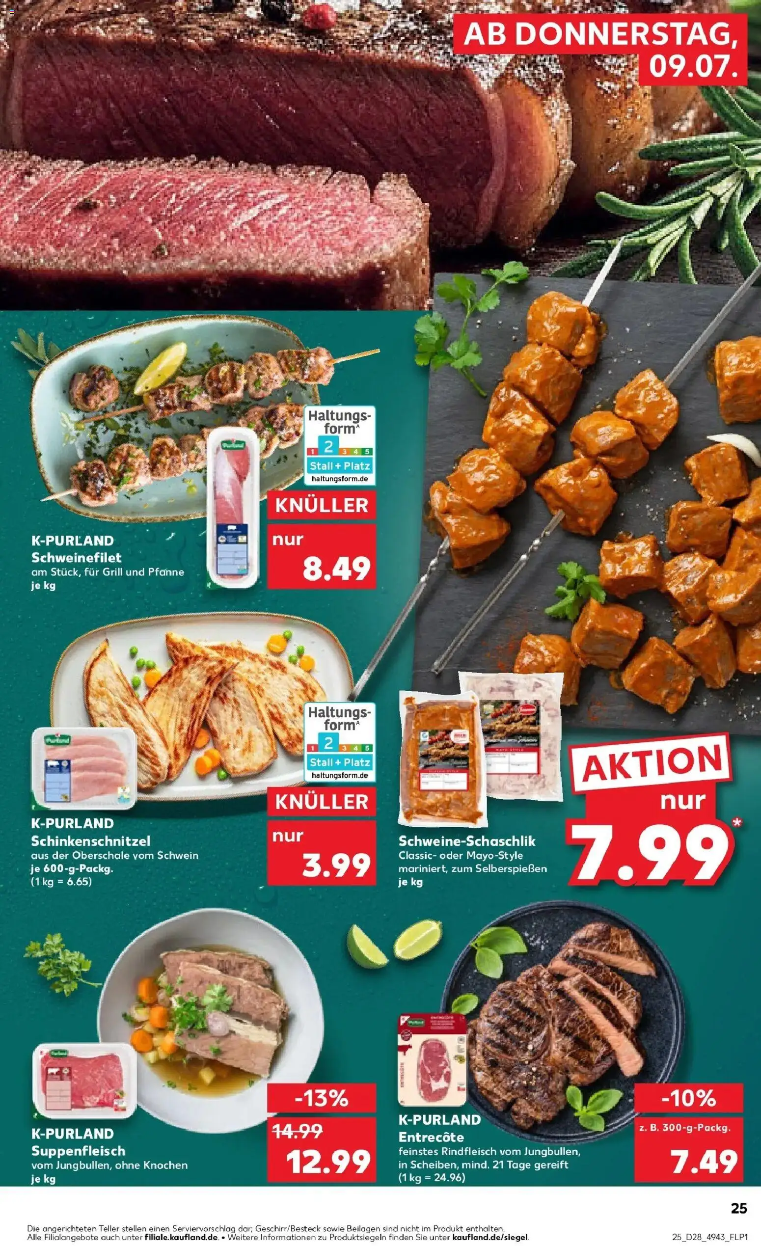 Kaufland Kaufland: Mo-Mi Der Wochenstart – gültig ab 05.07.2026 | Seite: 34 | Produkte: Grill, Schweinefilet, Suppenfleisch, Rindfleisch