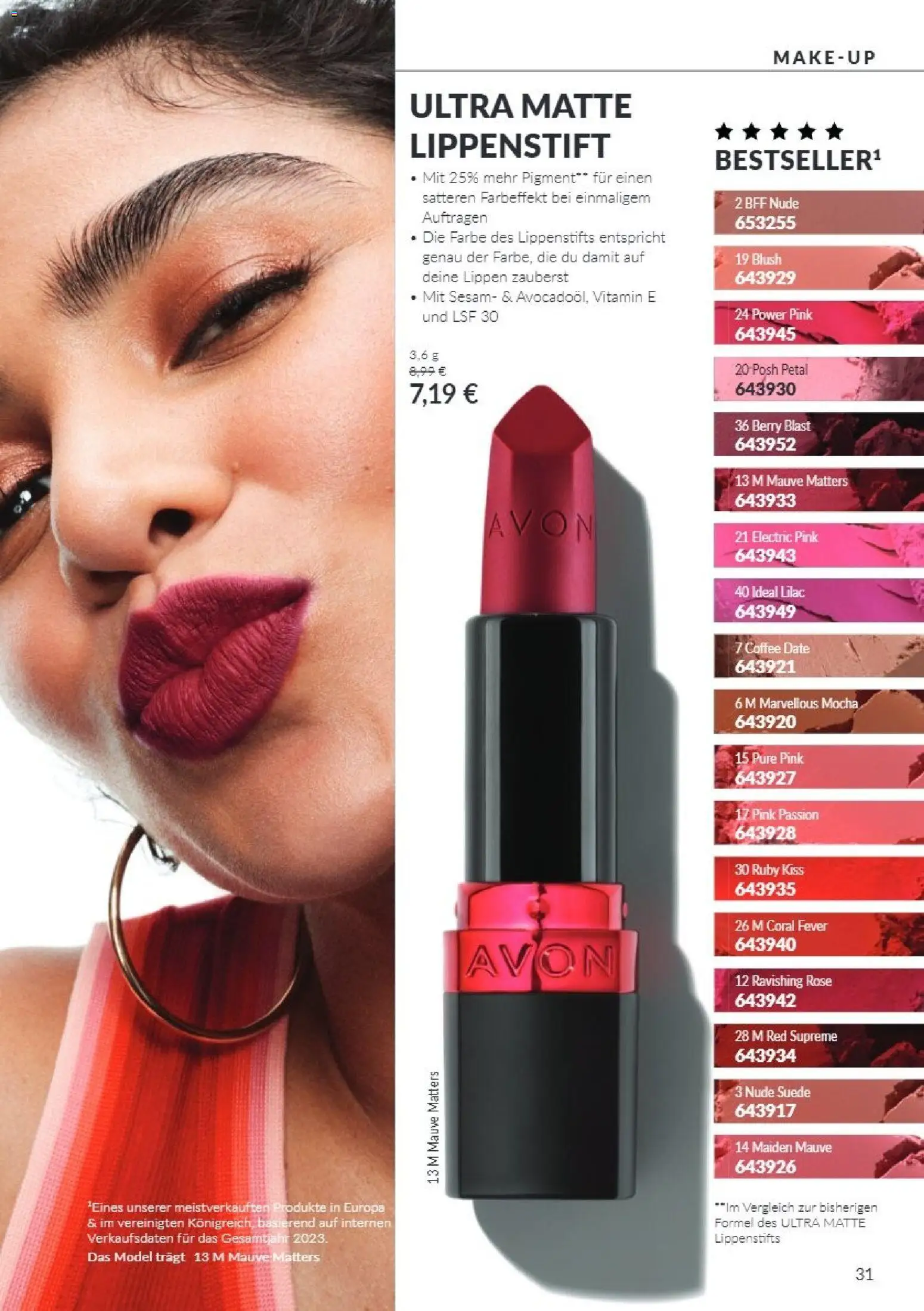 AVON Katalog Oktober 2026 – gültig ab 01.10.2026 | Seite: 31 | Produkte: Coral, Lippenstift, Blush