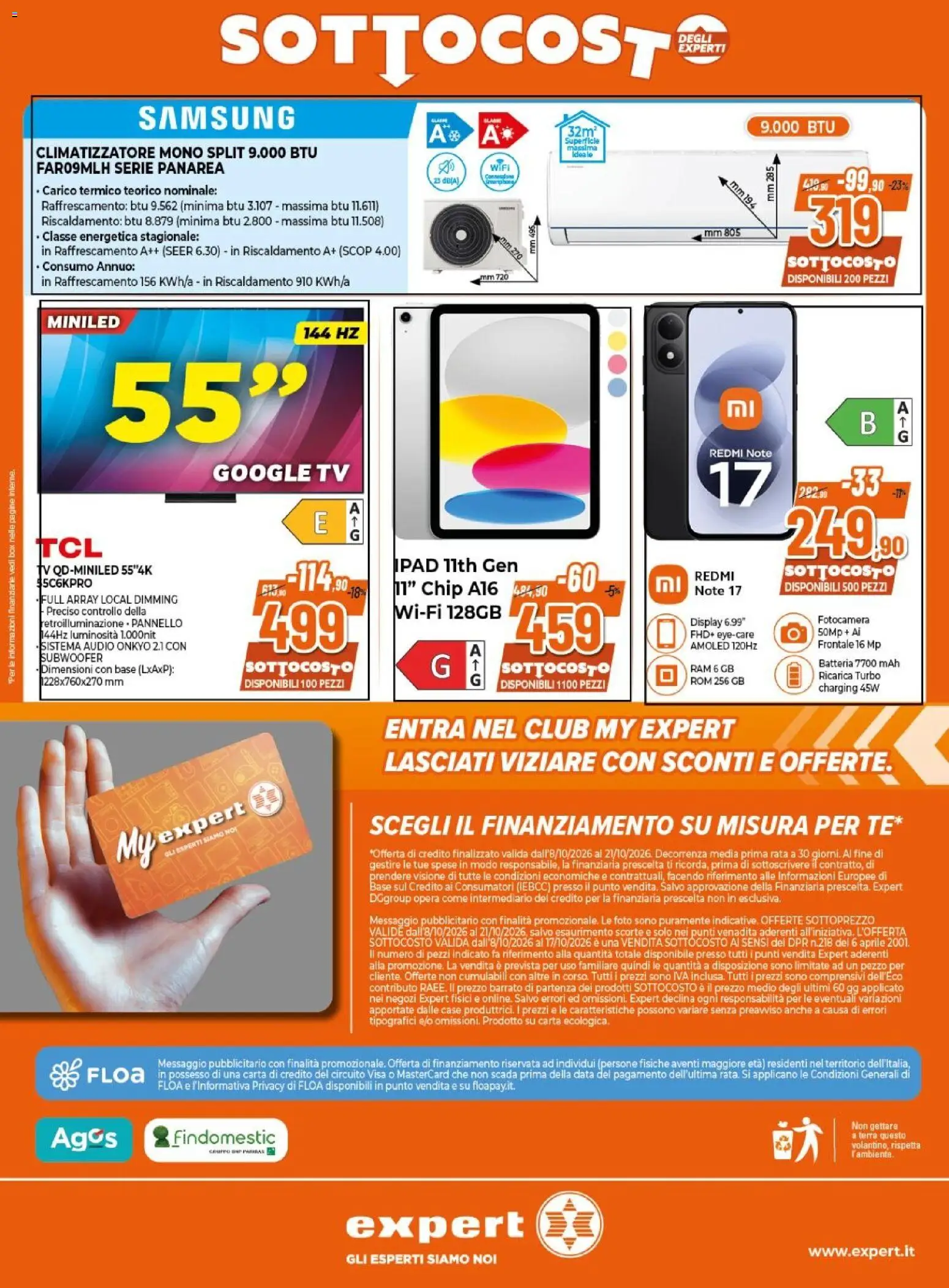 Volantino Expert del 08/10/2026 | Pagina: 33 | Prodotti: Data, TV, Audio, Terra