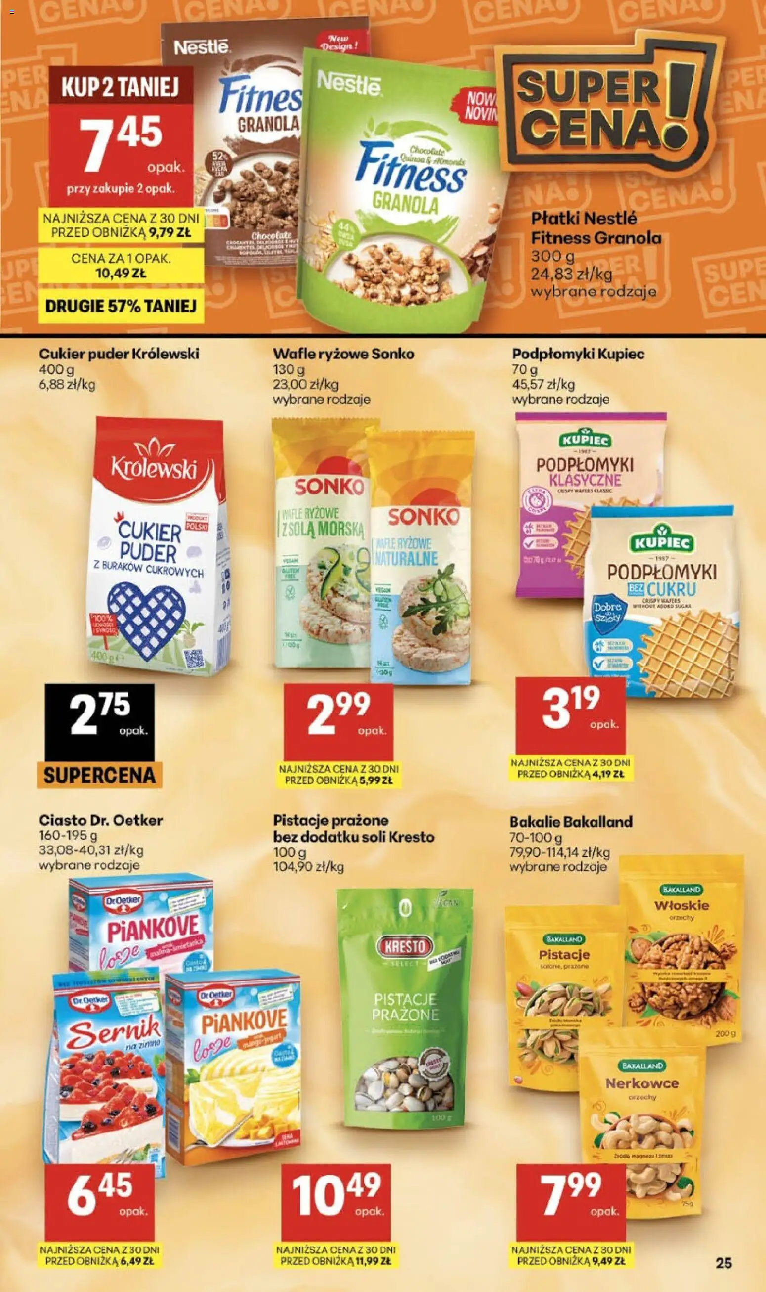 Delikatesy Centrum gazetka - Sklepy Własne od 10.09.2026 | Strona: 25 | Produkty: Granola, Ciasto, Puder, Orzechy