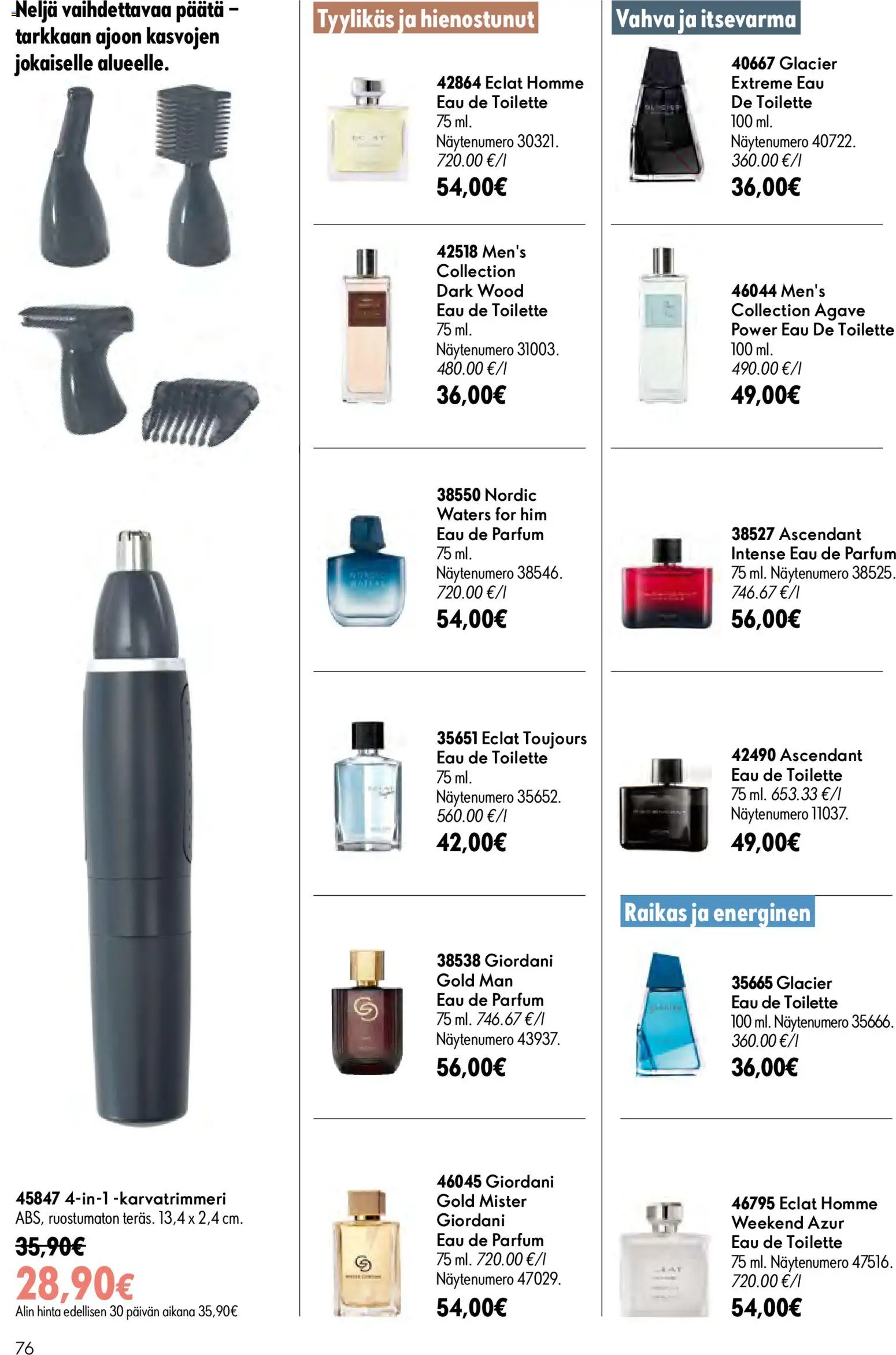 Oriflame - Esite 11 – voimassa 05/08/2026 alkaen | Sivu: 76 | Tuotteet: Eau de toilette