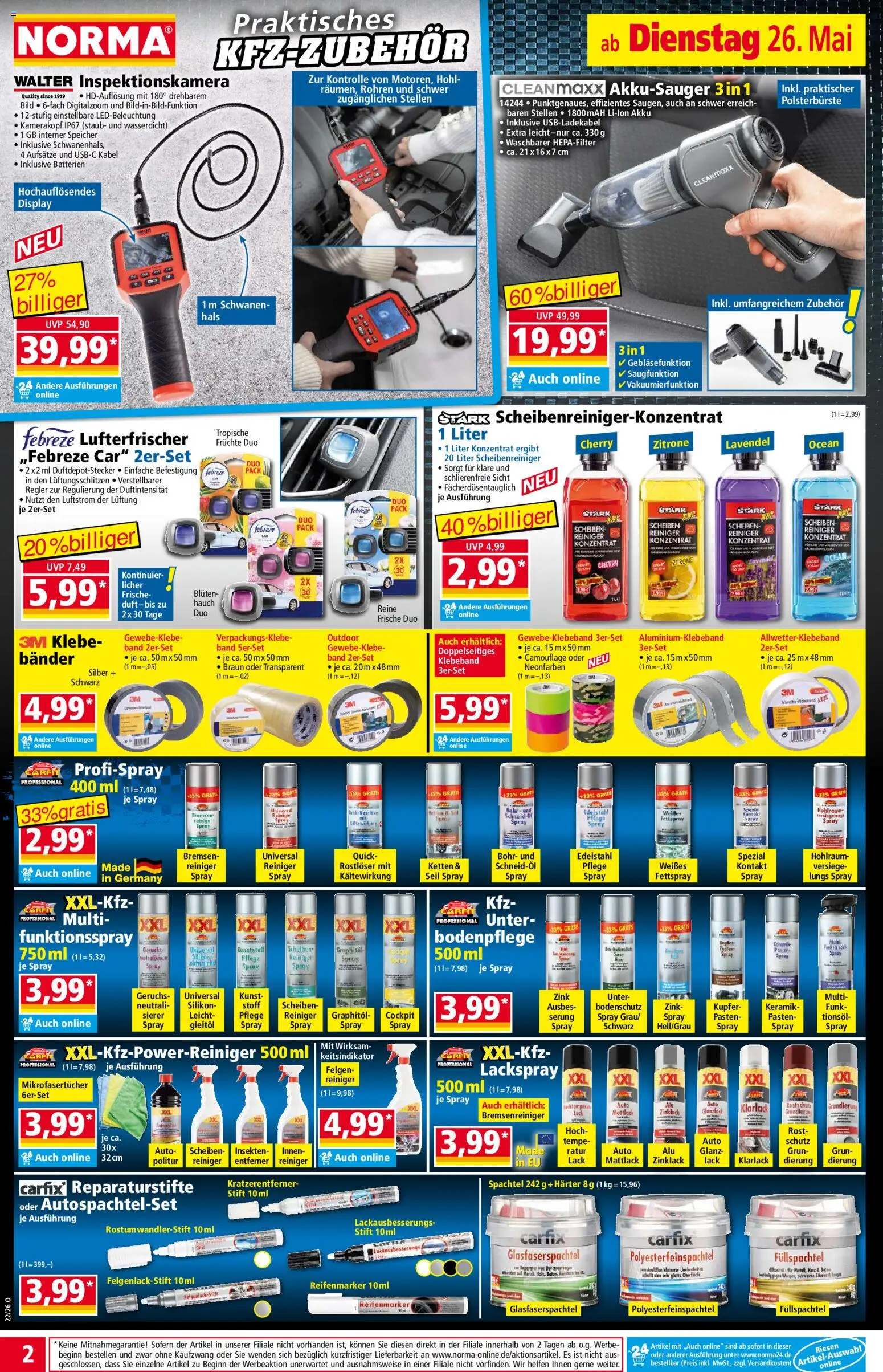 Norma Prospekt 	 – gültig ab 26.05.2026 | Seite: 2 | Produkte: Kabel, Duft, Zitrone, Lavendel