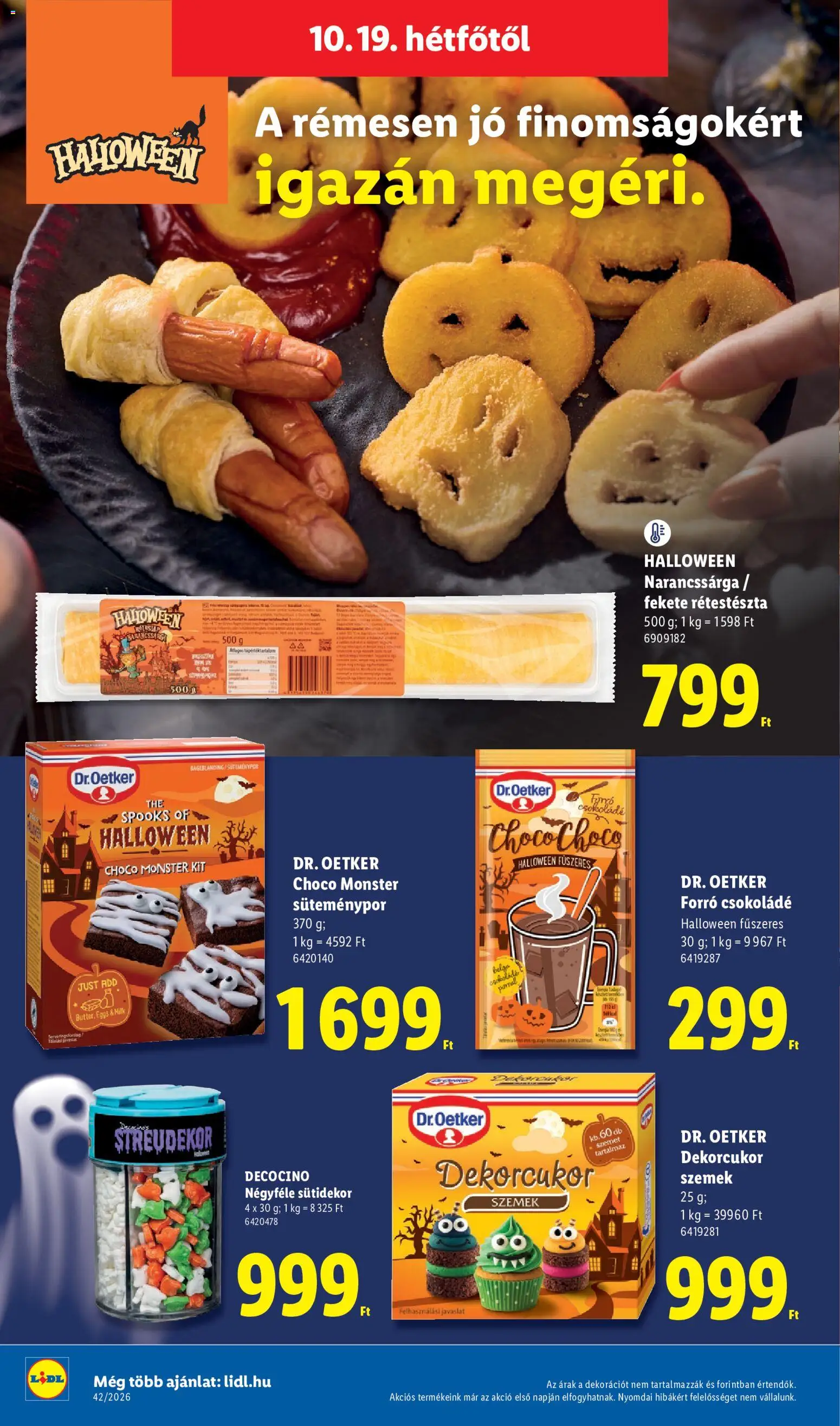 Lidl akciós ujság - amely érvényes a következő dátumtól: 2026.10.15. | Oldal: 62