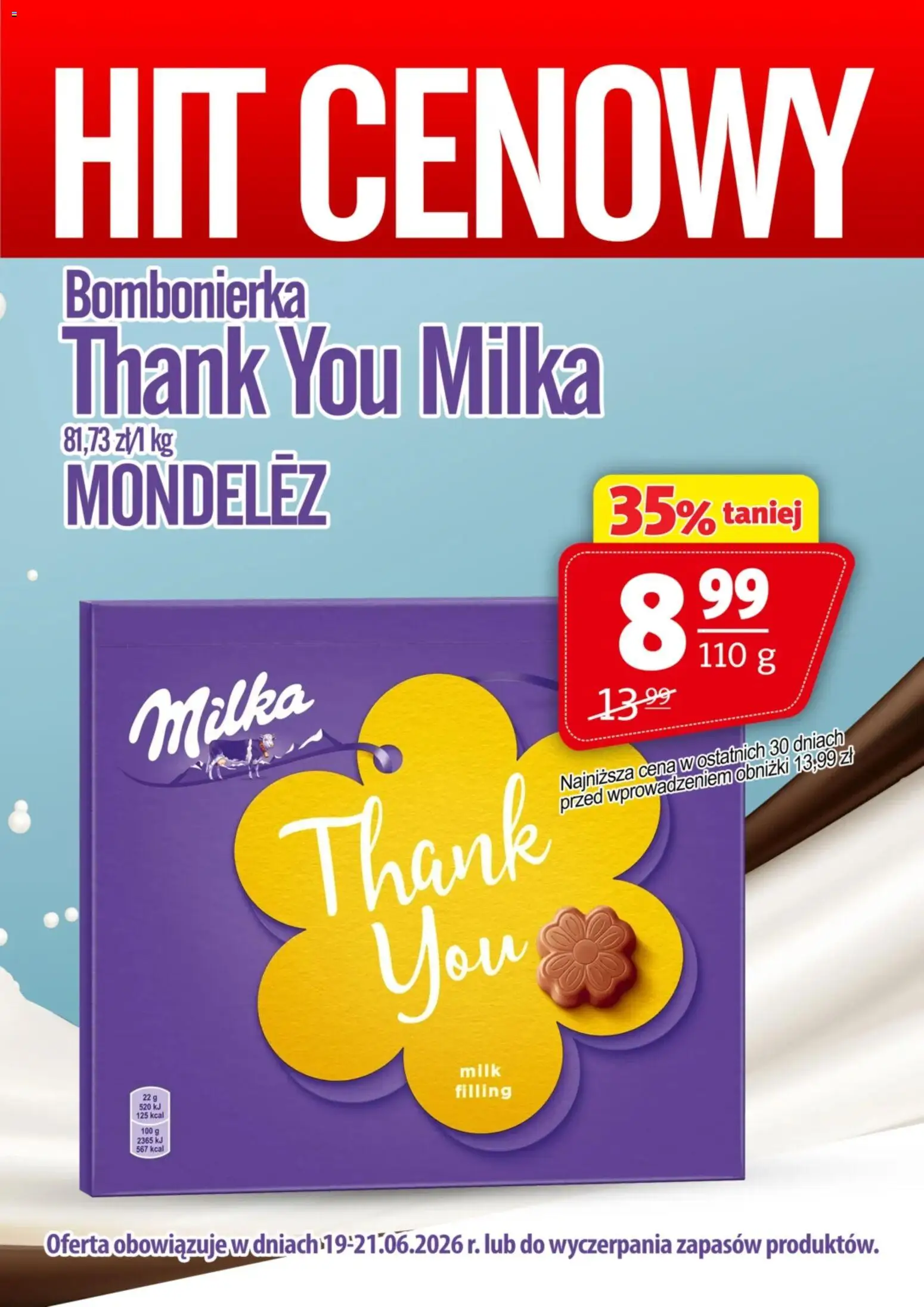Prim Market promocja - Bombonierka Thank You Milka od 19.06.2026 | Strona: 1