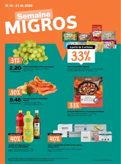 Migros aktionen FR ab 15.10.2026 gültig