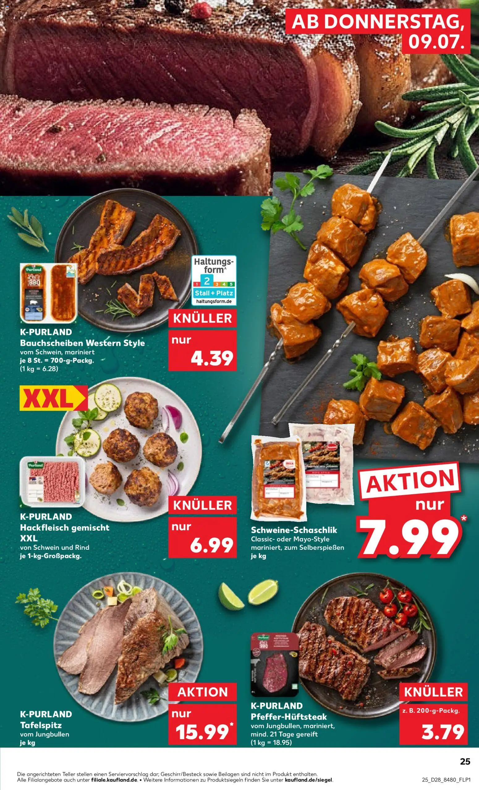 Kaufland Prospekt Stuttgart – gültig ab 09.07.2026 | Seite: 25 | Produkte: Tafelspitz, Hackfleisch
