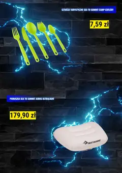 Pogląd oferty "Decathlon Gazetka - Oferta sezonowa" - ważna od 01.08.2026 | Strona: 2 | Produkty: Poduszka, Sztućce