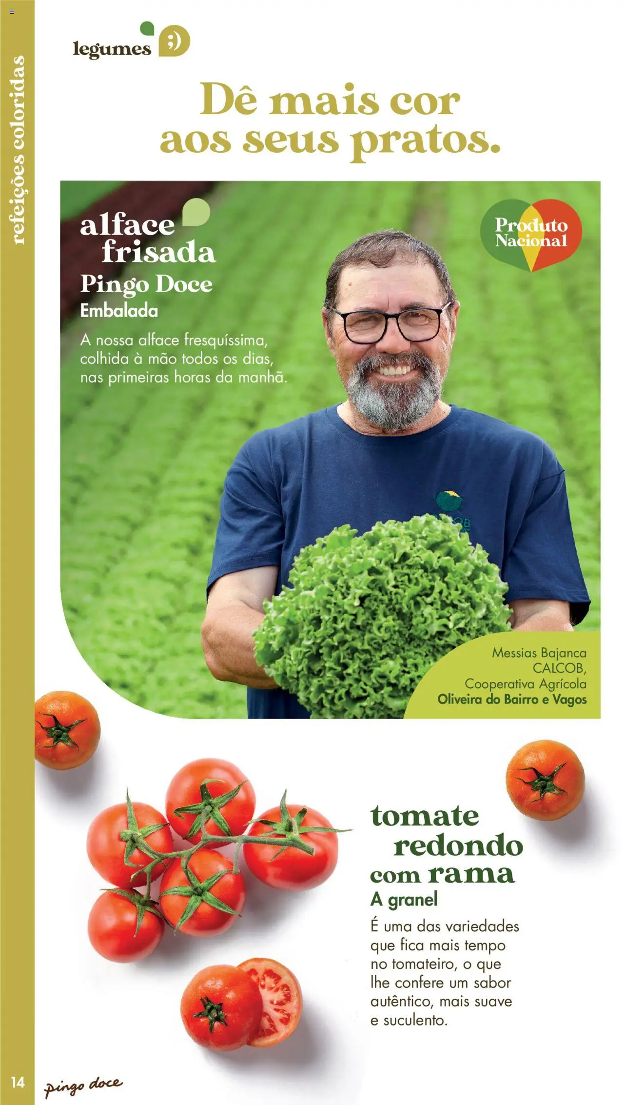 Pingo Doce - Catálogo Fruta e Legumes │ válido de 20/05/2025 | Página: 14 | Produtos: Legumes, Tomate, Alface