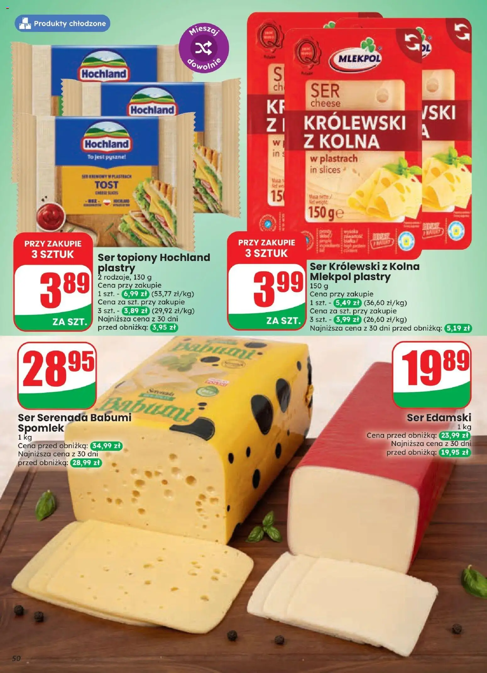 Dino gazetka od 21.10.2026 | Strona: 50 | Produkty: Ser topiony, Ser, Ser edamski