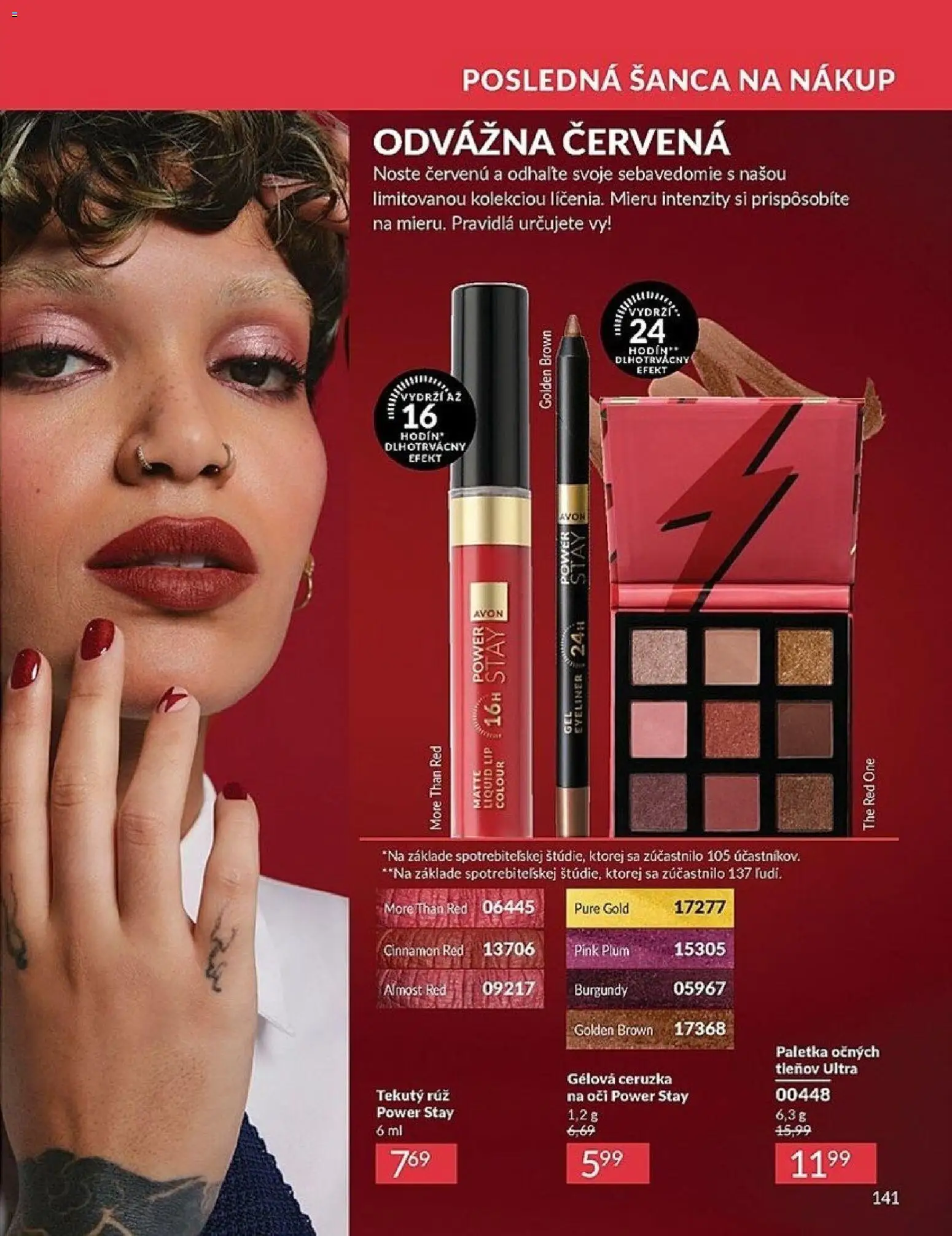 Nové Avon akcie – leták je platný od 01.03.2026 | Strana: 141 | Produkty: Ceruzka