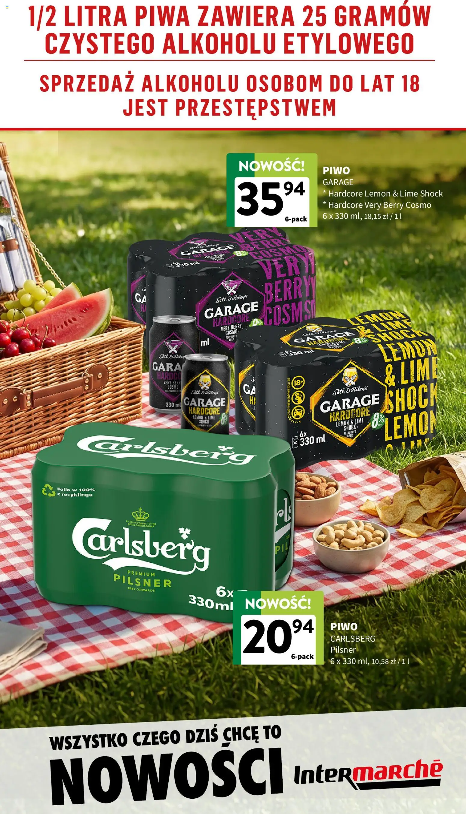 Intermarche gazetka - Nowości od 02.06.2026 | Strona: 3 | Produkty: Piwo Carlsberg, Piwo