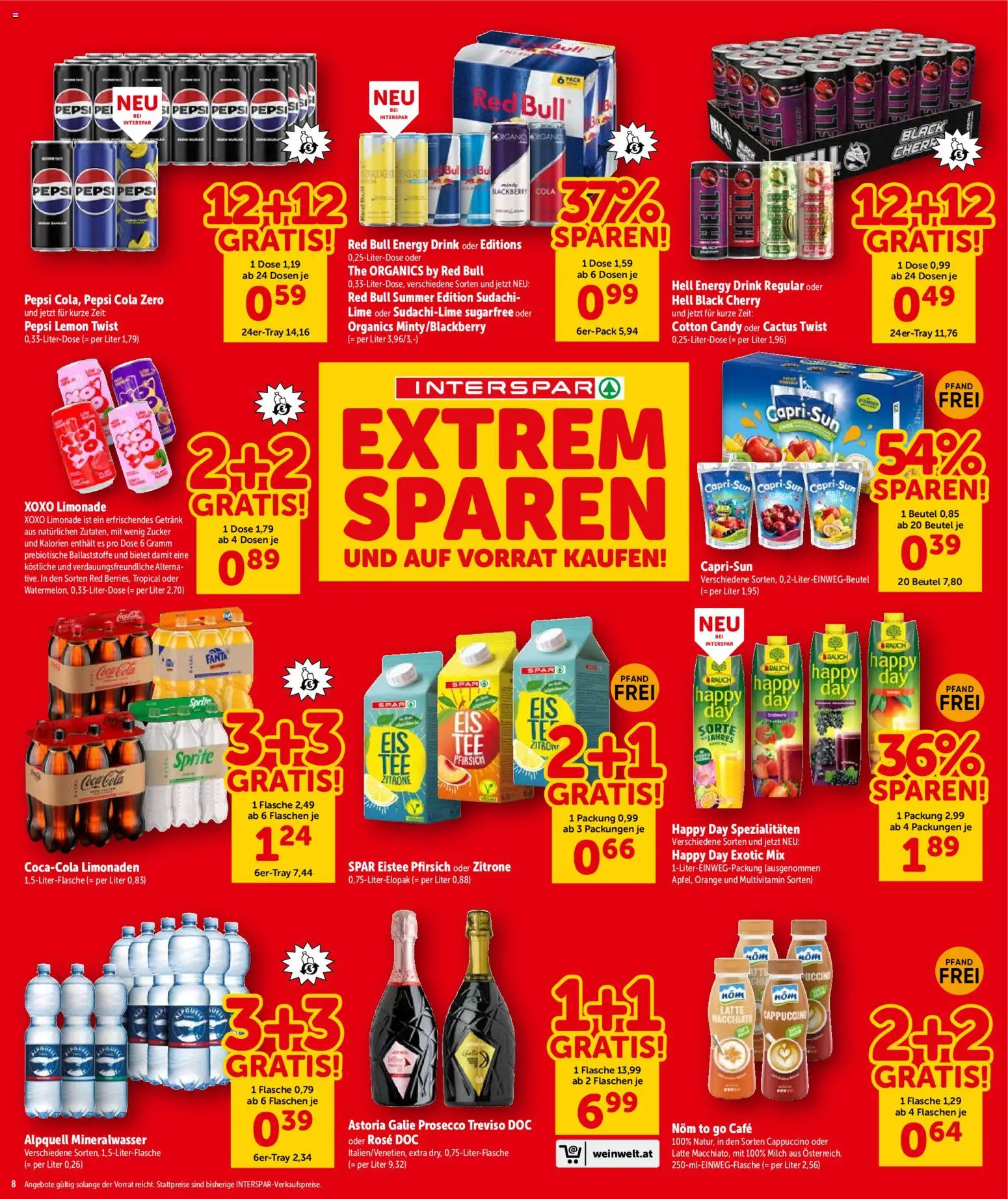 Interspar Flugblatt - Wien gültig ab 21.05.2026 | Seite: 9 | Produkte: Zucker, Pfirsich, Milch, Papier blanc