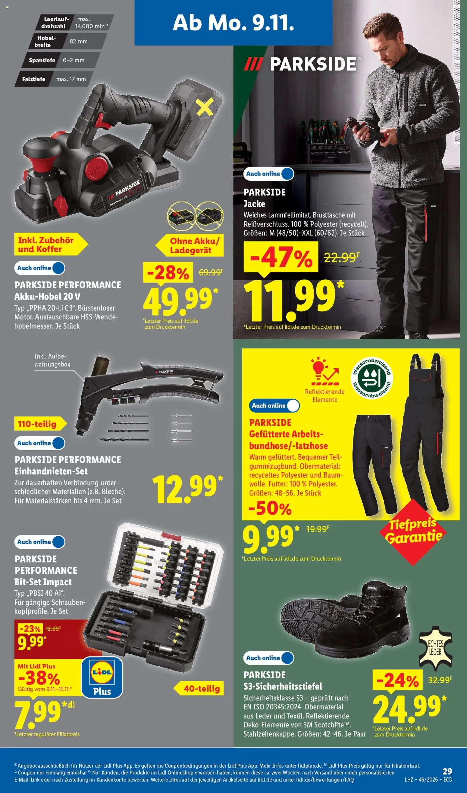 Lidl Německo leták od 09.11.2026 | Strana: 17 | Produkty: Parkside