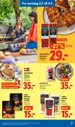 LANGE-LÆNDER Pølser, Pølser gyldig fra 28/06/2026 | Side: 37 | Produkter: Pølser, Kartofler, Søm, Paprika