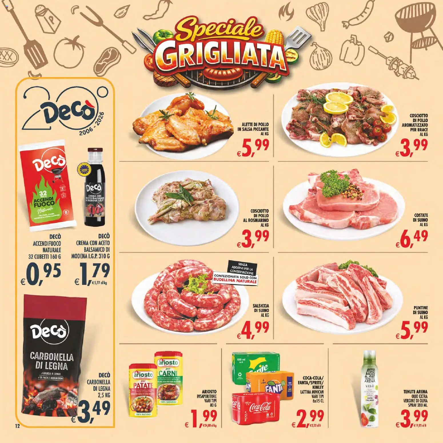Volantino Decò del 11/08/2026 | Pagina: 15 | Prodotti: Pollo, Salsa, Olio, Salsiccia