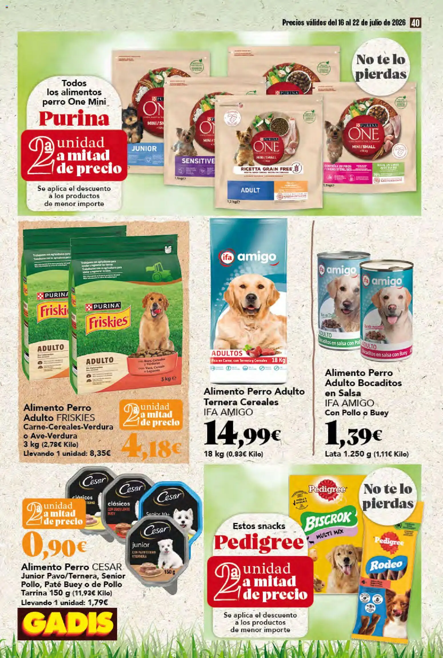 Gadis folleto │ válido desde el 16/07/2026 | Página: 40 | Productos: Paté, Cereales, Té, Κούβα