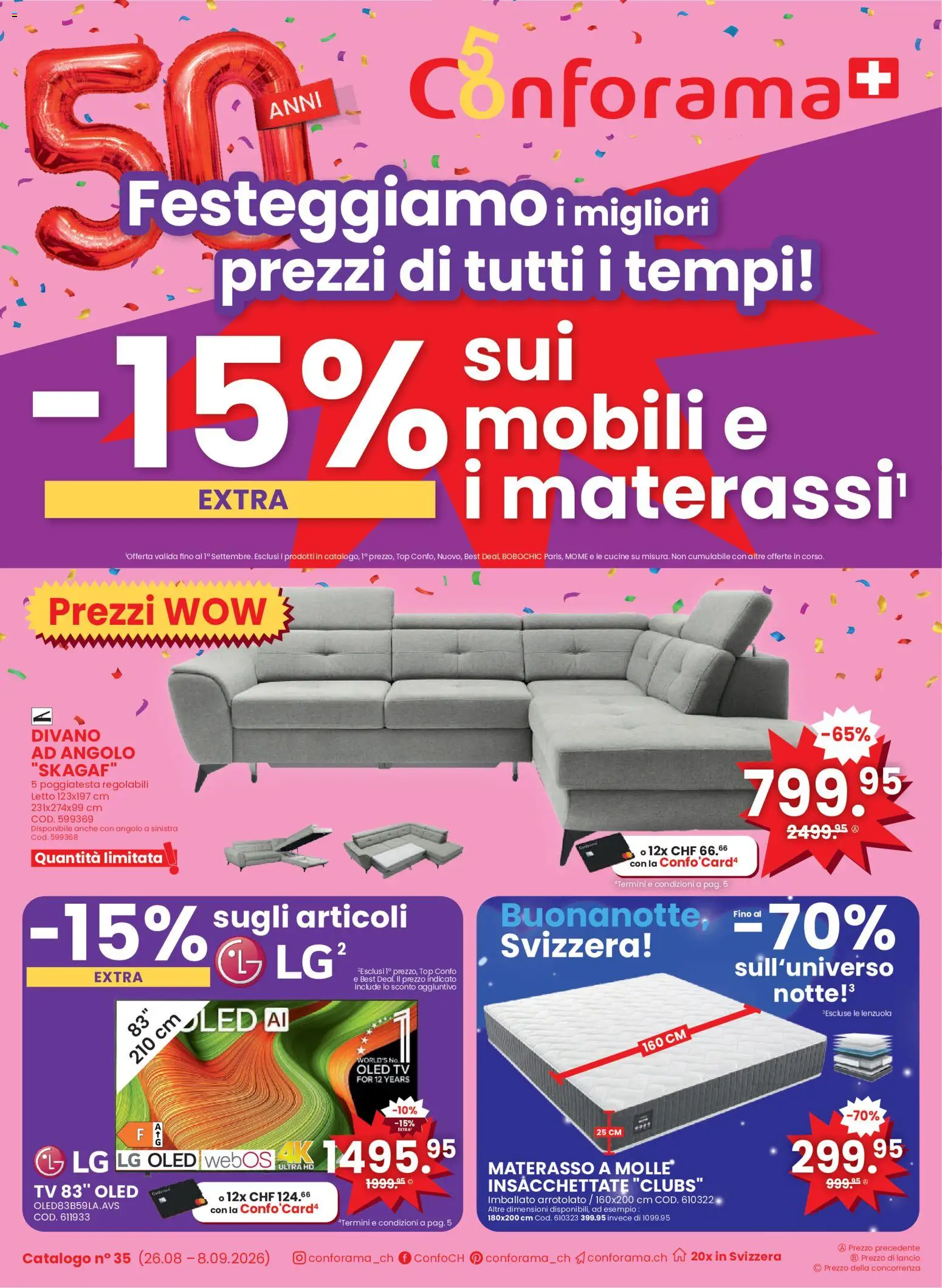 Conforama aktionen IT – gültig ab 26.08.2026 | Seite: 1